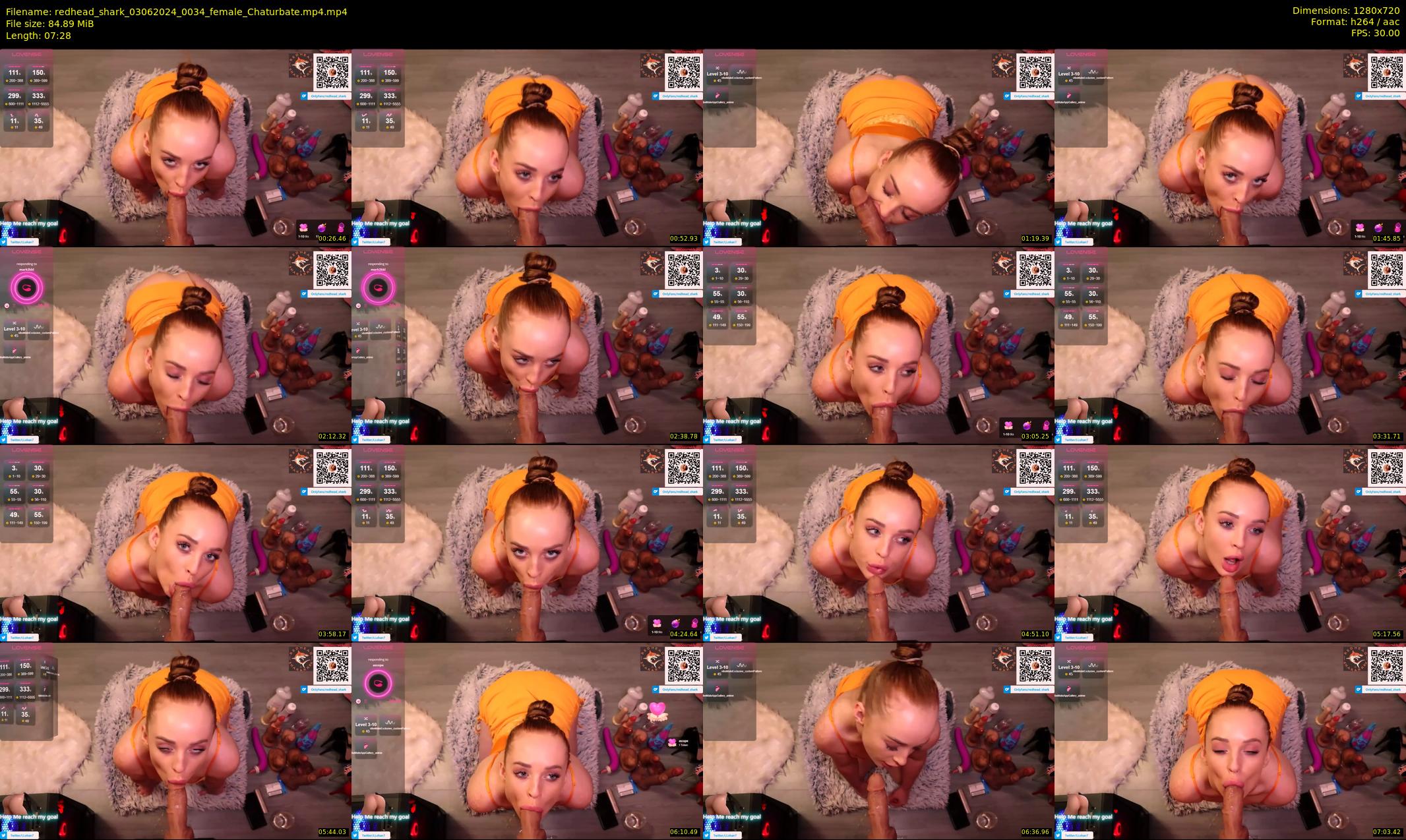 redhead_shark — 8 minute Chaturbate female cam show recording, 720p, Jun 3, 2024