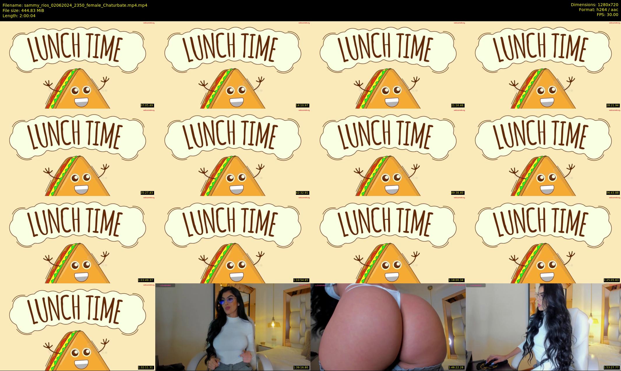 sammy_rios — 121 minute Chaturbate female cam show recording, 720p, Jun 2, 2024