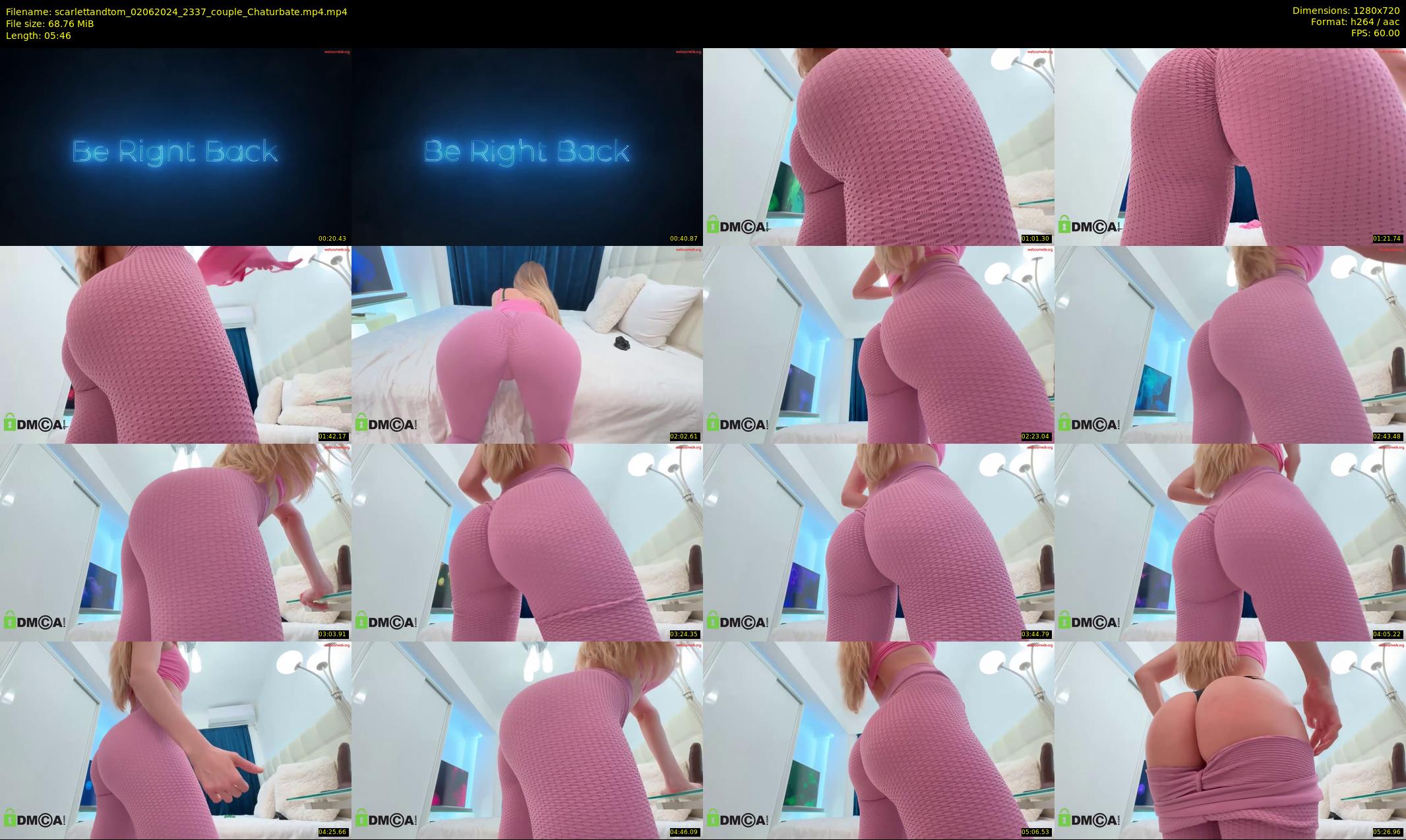 scarlettandtom — 6 minute Chaturbate couple cam show recording, 720p, Jun 2, 2024