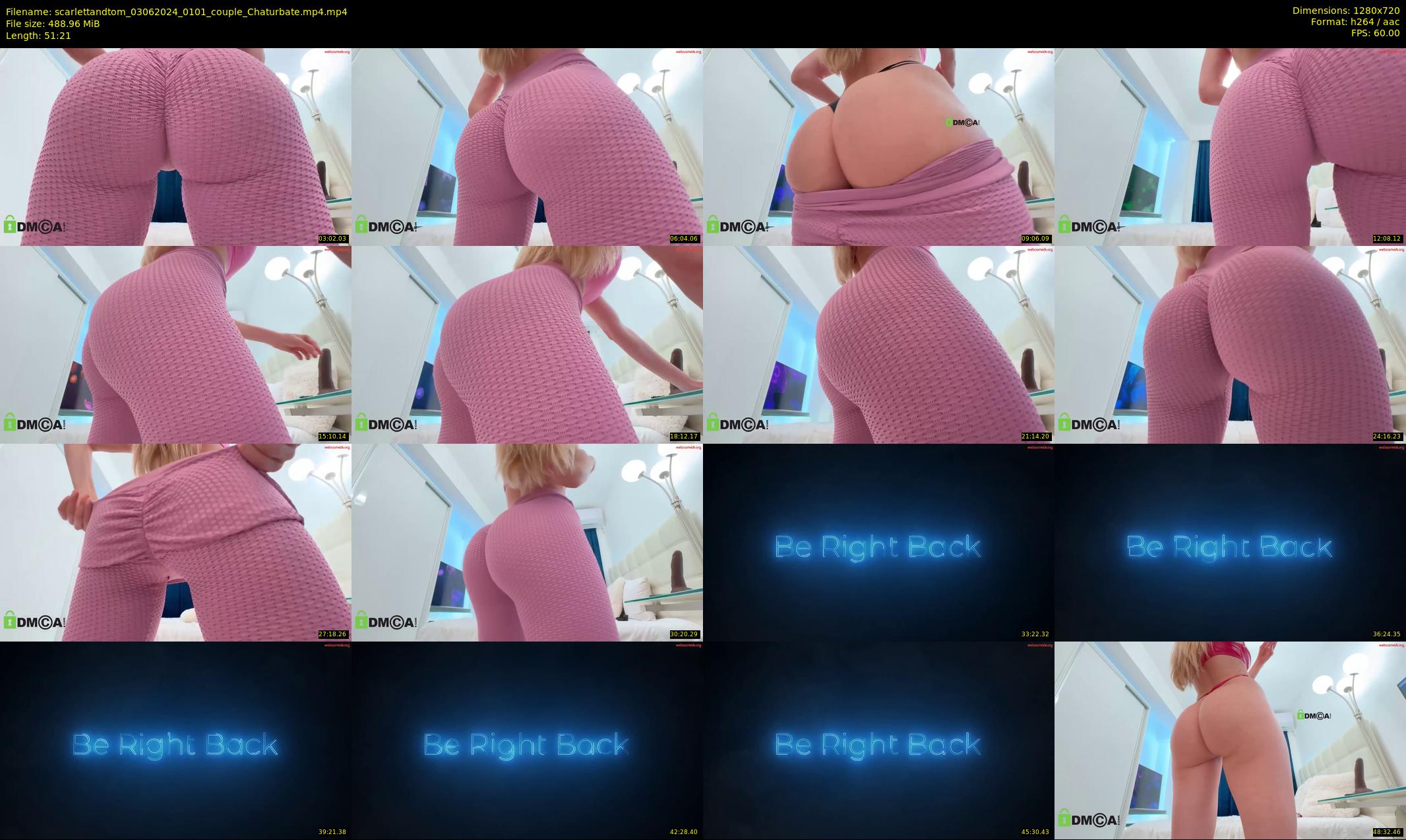 scarlettandtom — 52 minute Chaturbate couple cam show recording, 720p, Jun 3, 2024
