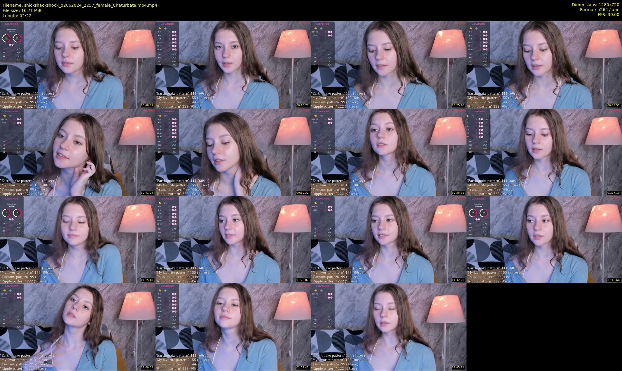 shickshackshock — 3 minute Chaturbate female cam show recording, 720p, Jun 2, 2024