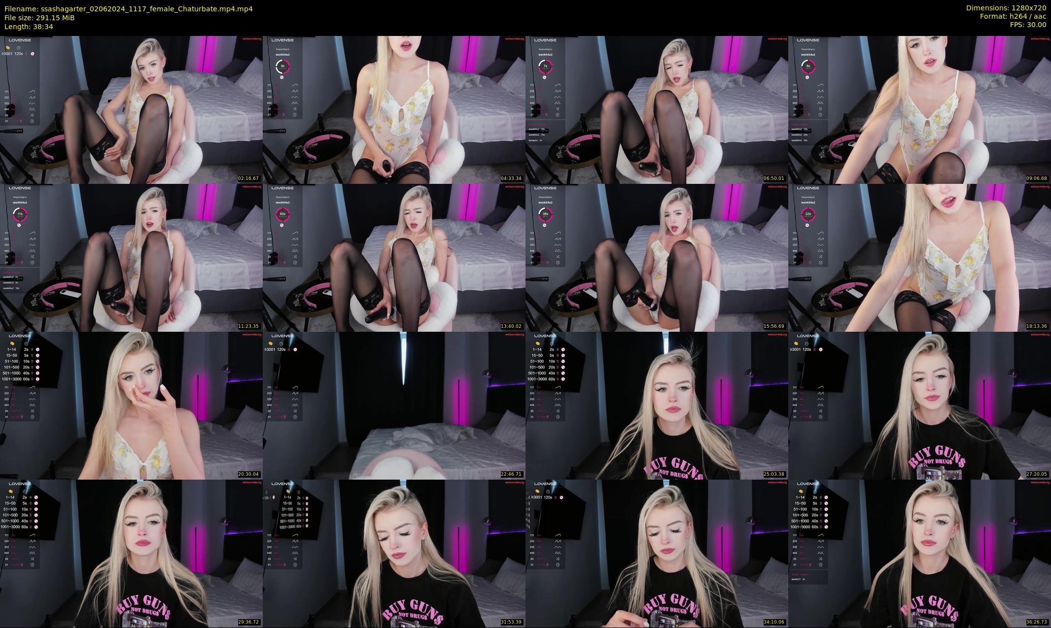 ssashagarter — 39 minute Chaturbate female cam show recording, 720p, Jun 2, 2024