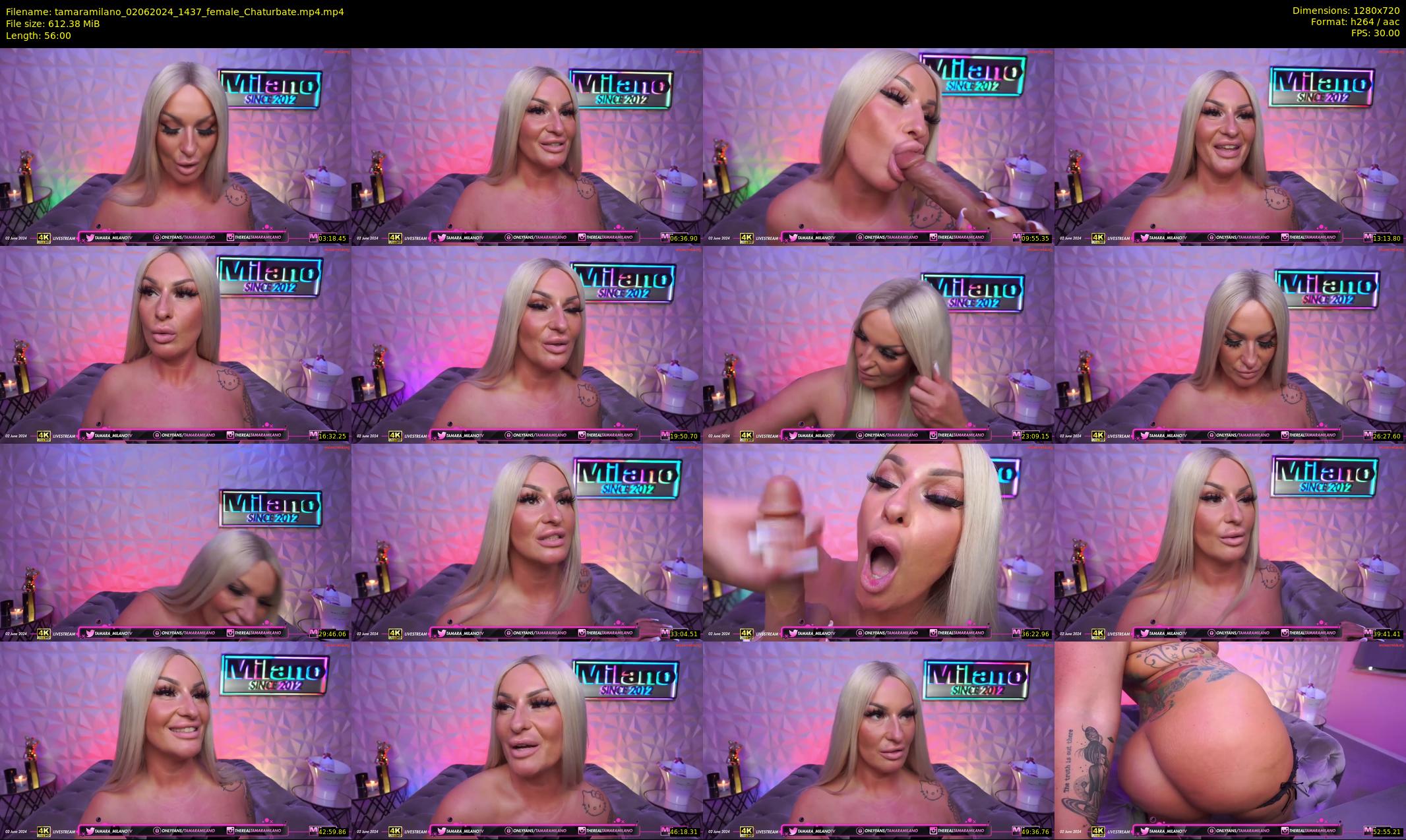 tamaramilano — 56 minute Chaturbate female cam show recording, 720p, Jun 2, 2024