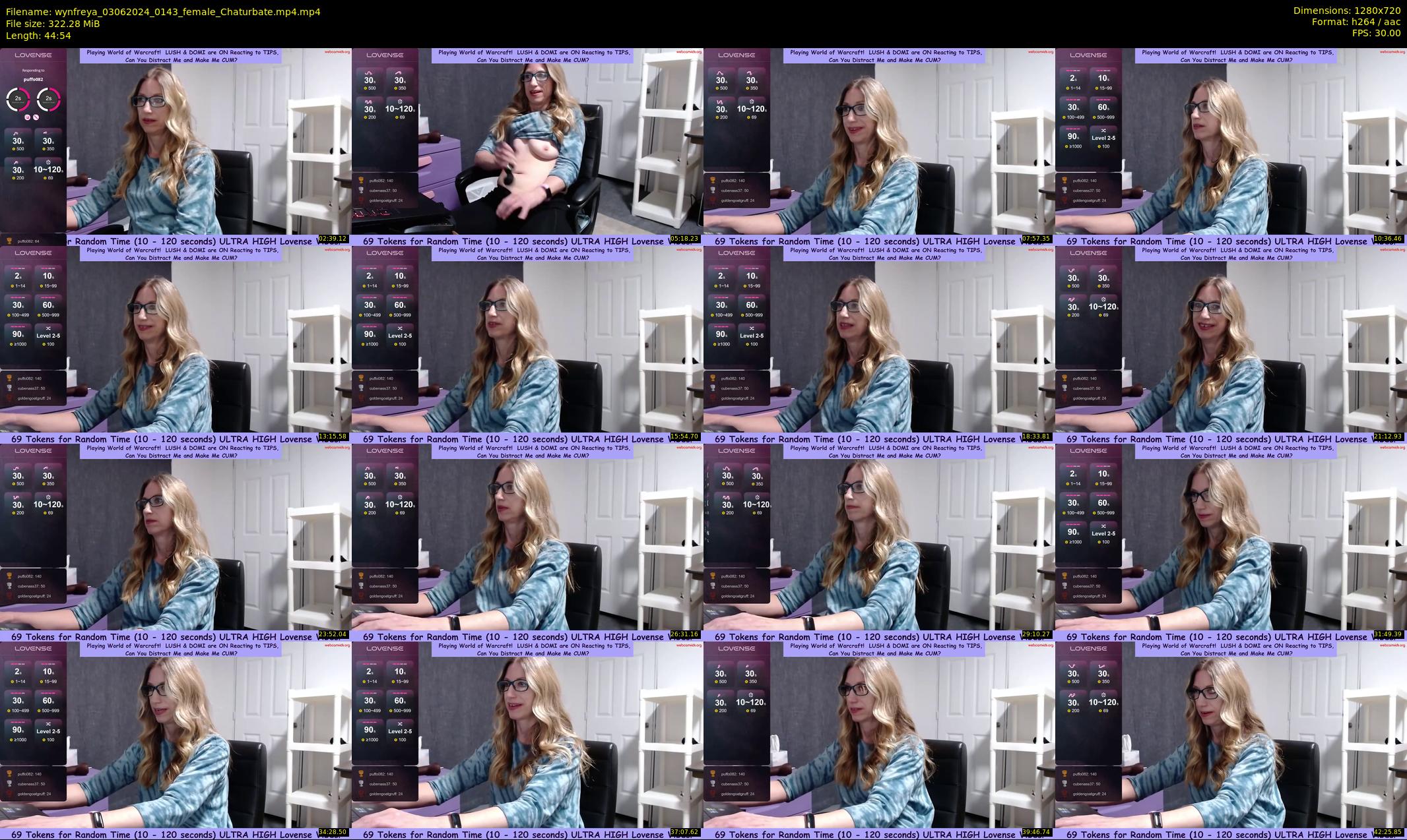 wynfreya — 45 minute Chaturbate female cam show recording, 720p, Jun 3, 2024