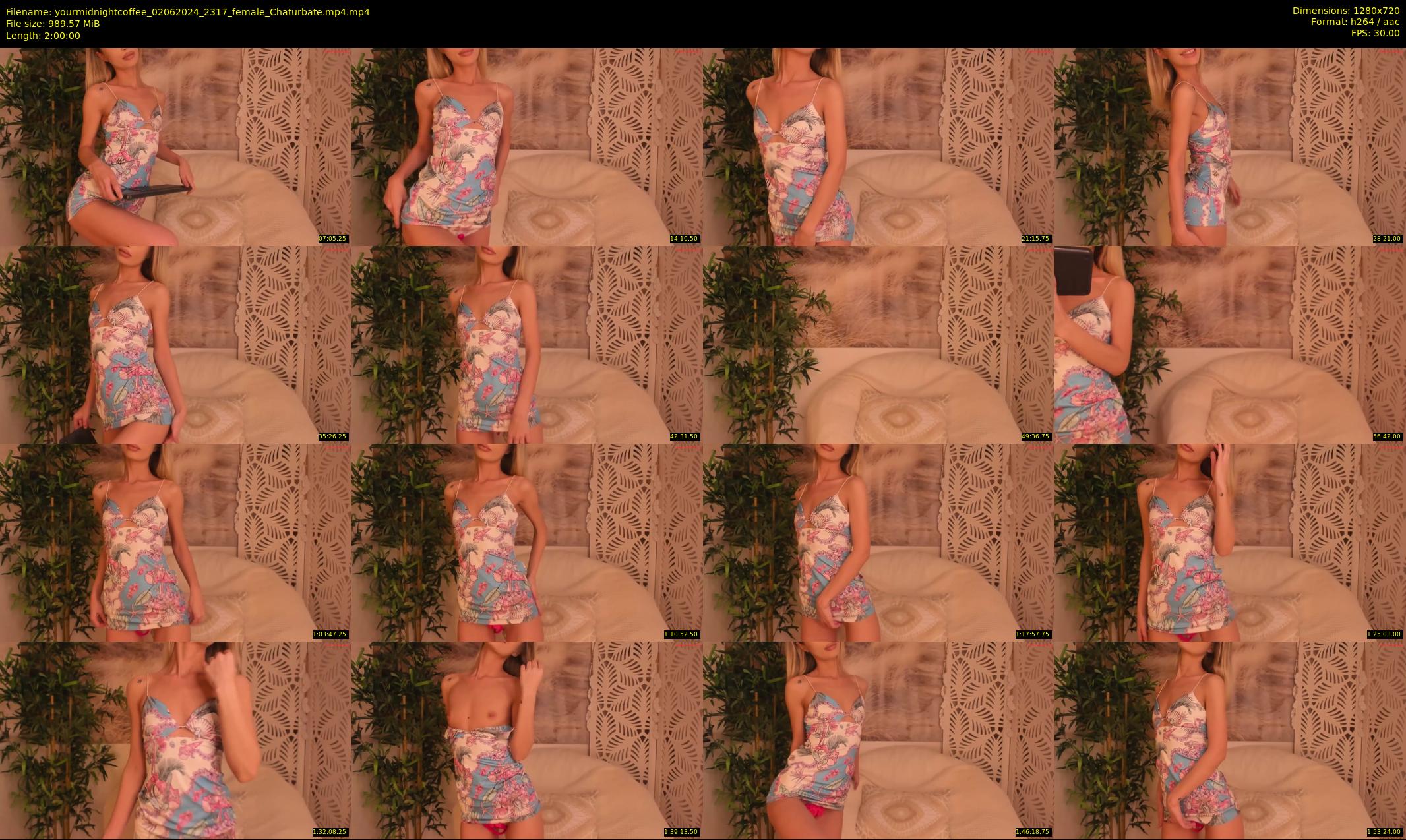yourmidnightcoffee — 120 minute Chaturbate female cam show recording, 720p, Jun 2, 2024