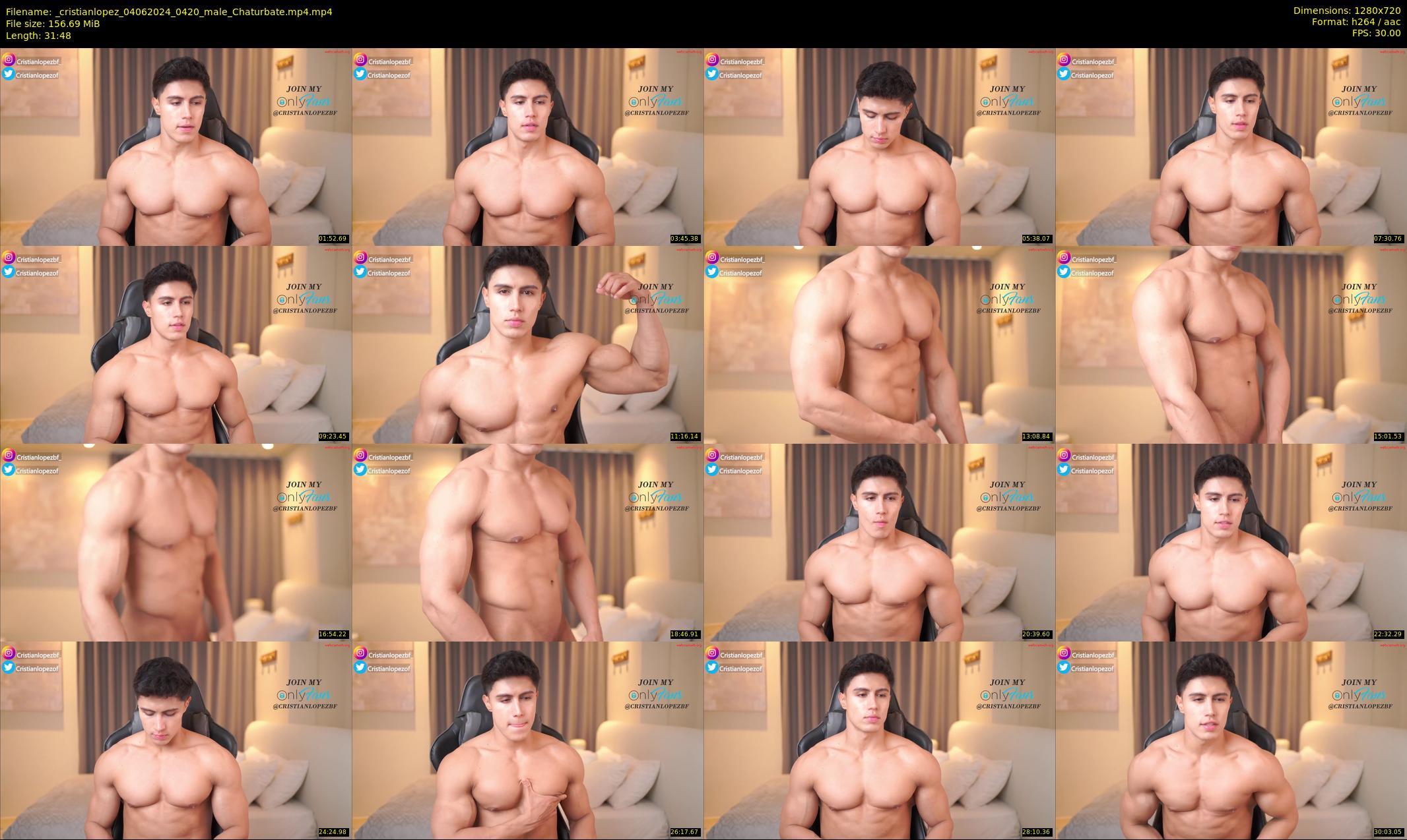 _cristianlopez — 32 minute Chaturbate male cam show recording, 720p, Jun 4, 2024