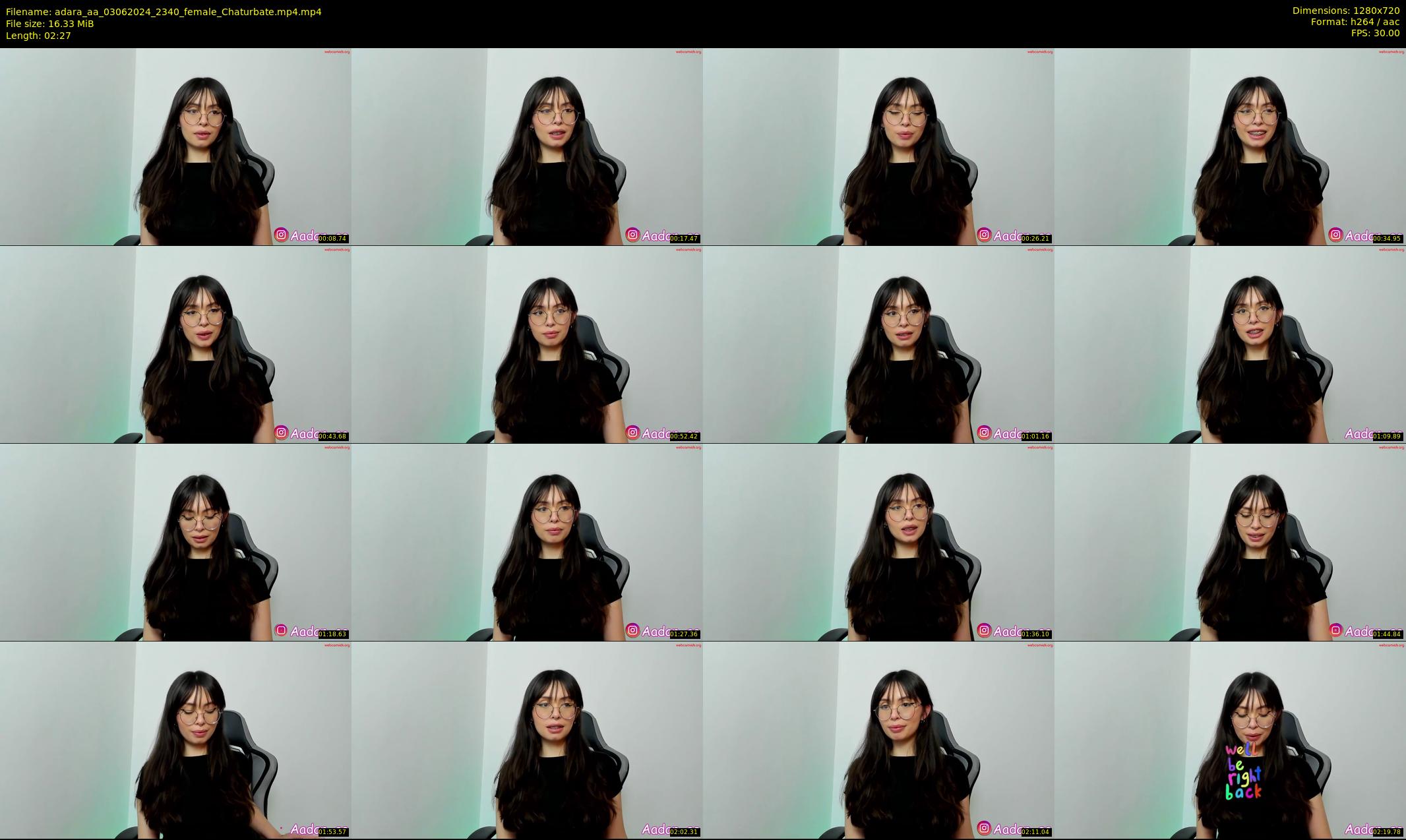 adara_aa — 3 minute Chaturbate female cam show recording, 720p, Jun 3, 2024