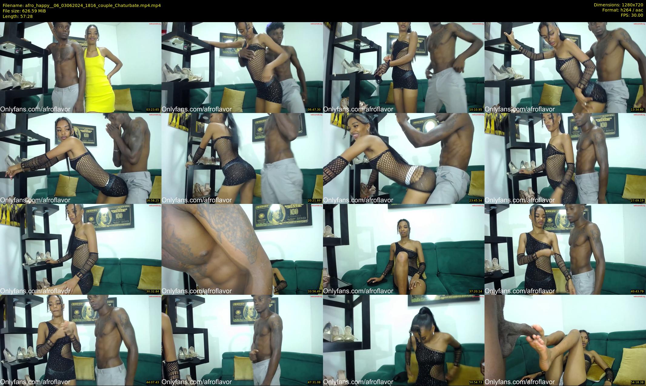 afro_happy__06 — 58 minute Chaturbate couple cam show recording, 720p, Jun 3, 2024