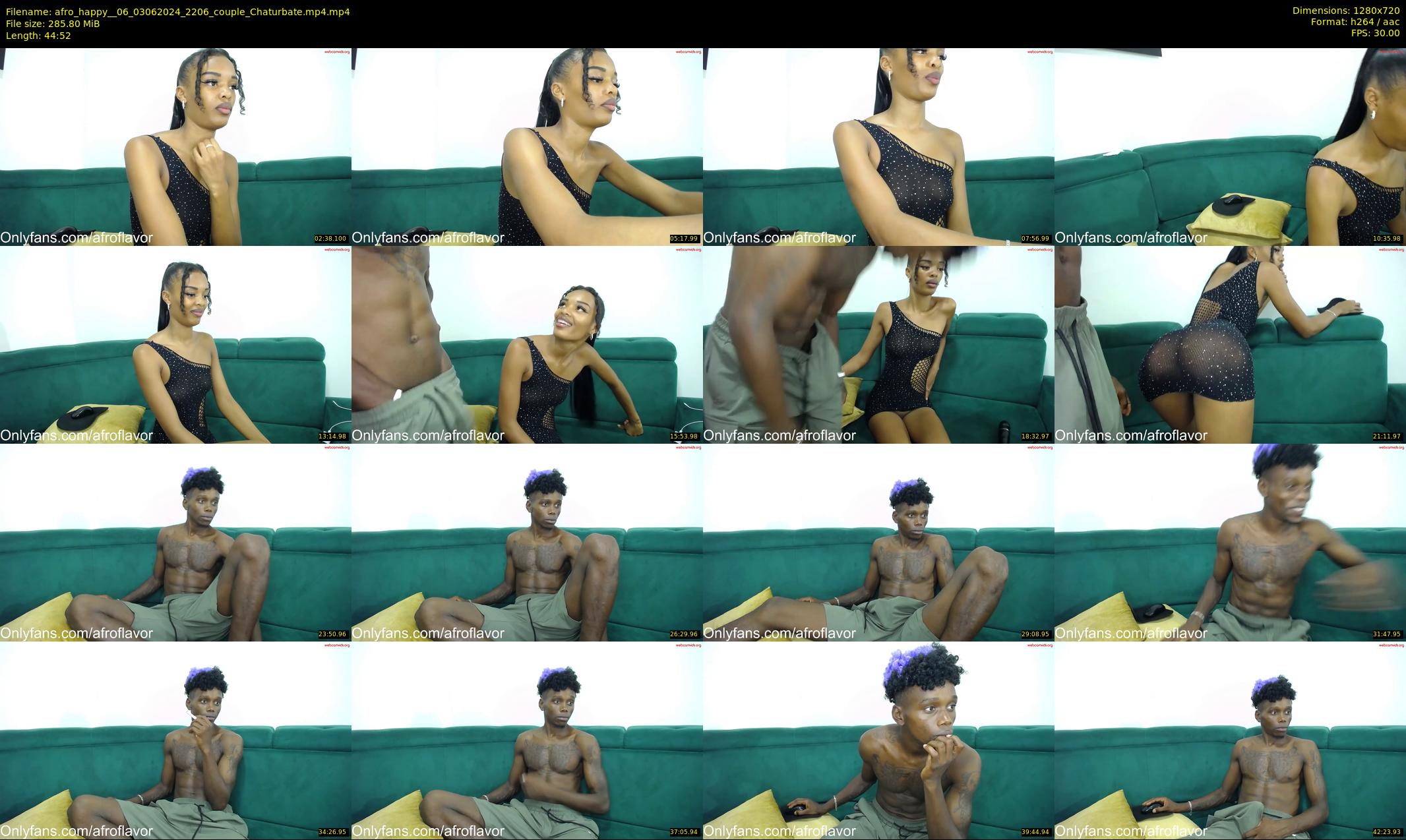 afro_happy__06 — 45 minute Chaturbate couple cam show recording, 720p, Jun 3, 2024