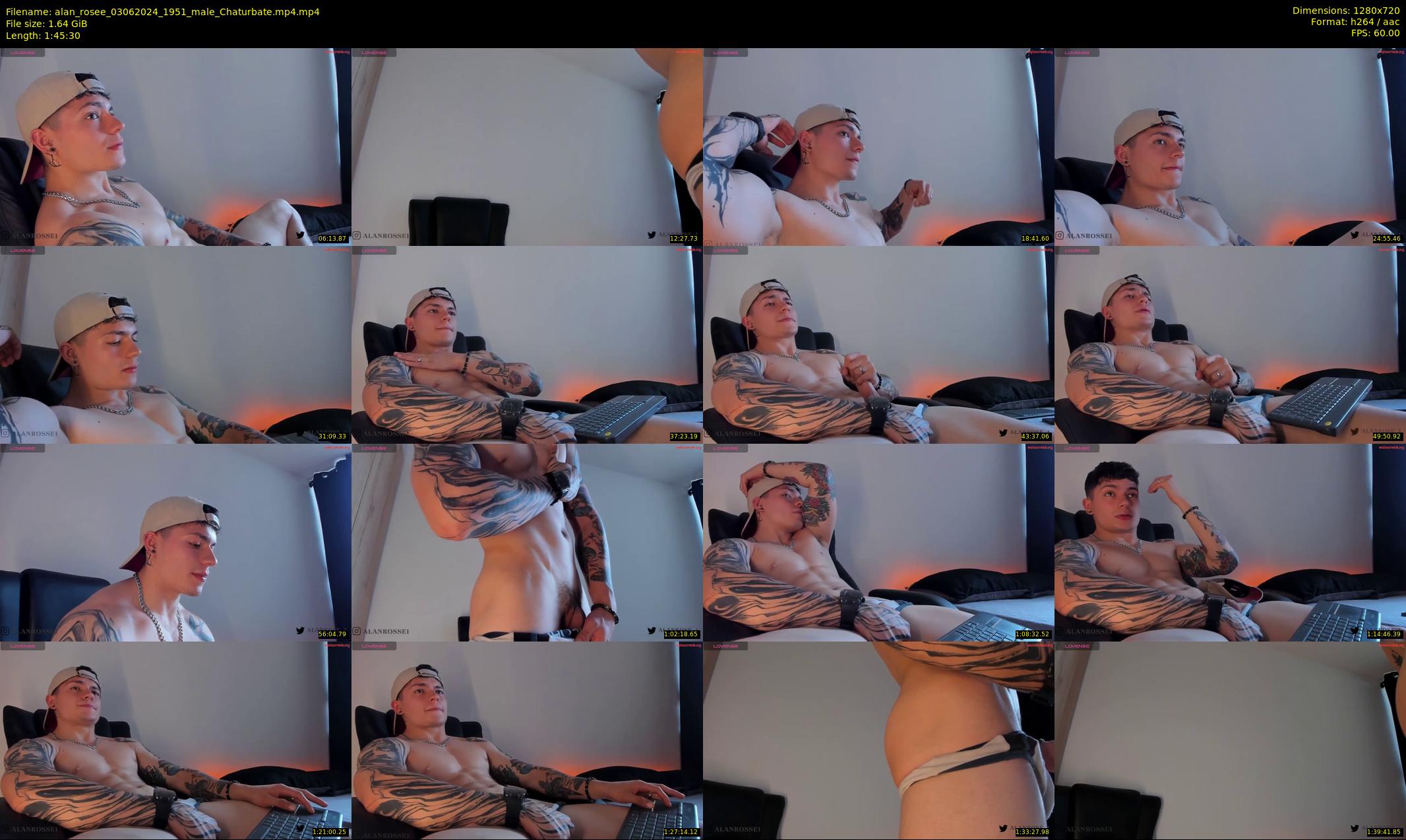 alan_rosee — 106 minute Chaturbate male cam show recording, 720p, Jun 3, 2024