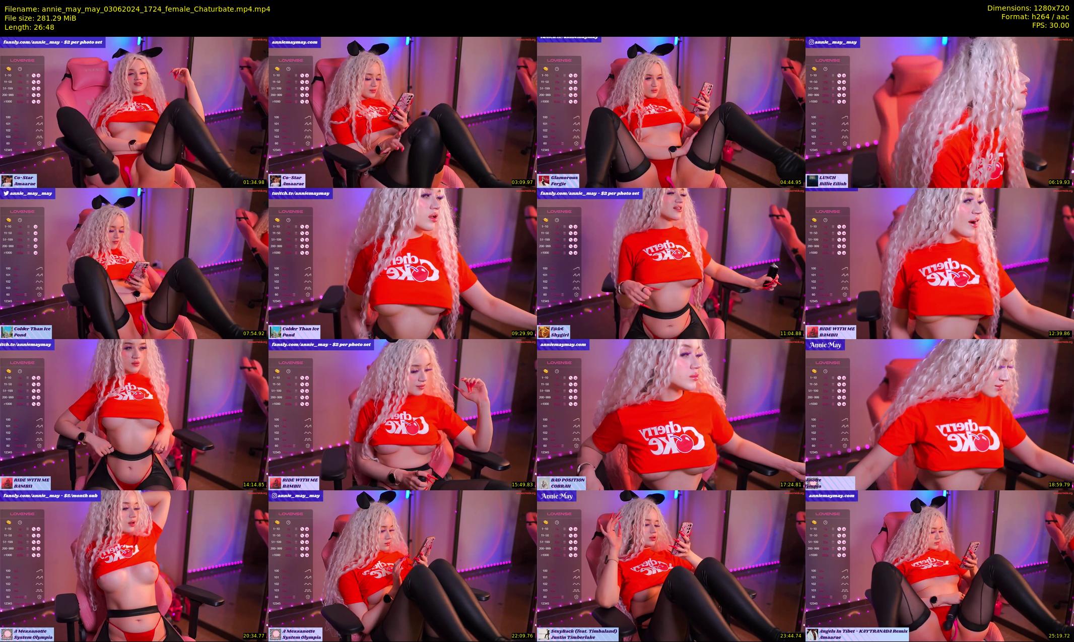 annie_may_may — 27 minute Chaturbate female cam show recording, 720p, Jun 3, 2024
