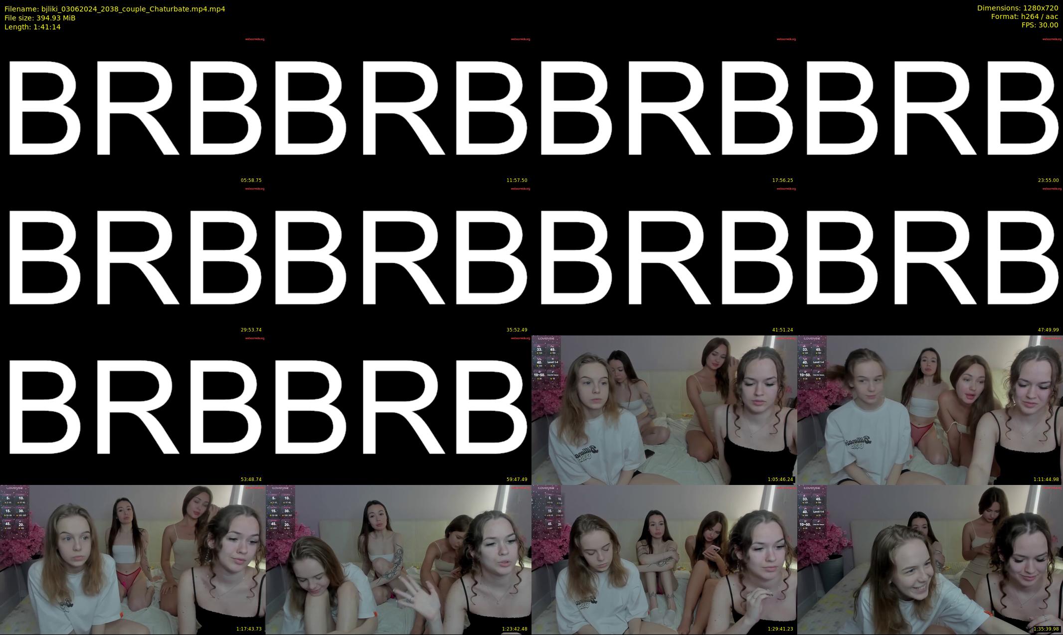 bjliki — 102 minute Chaturbate couple cam show recording, 720p, Jun 3, 2024