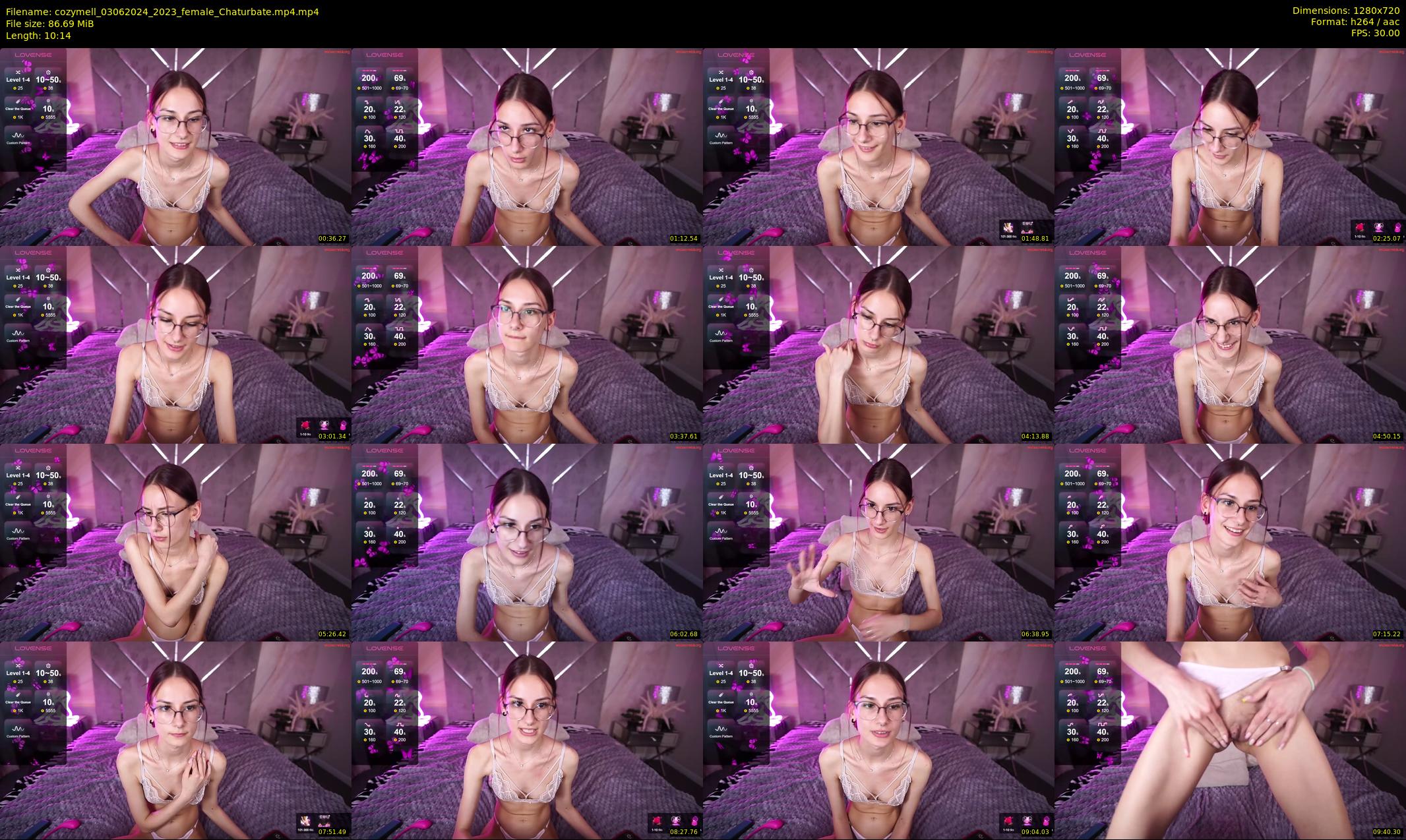 cozymell — 11 minute Chaturbate female cam show recording, 720p, Jun 3, 2024