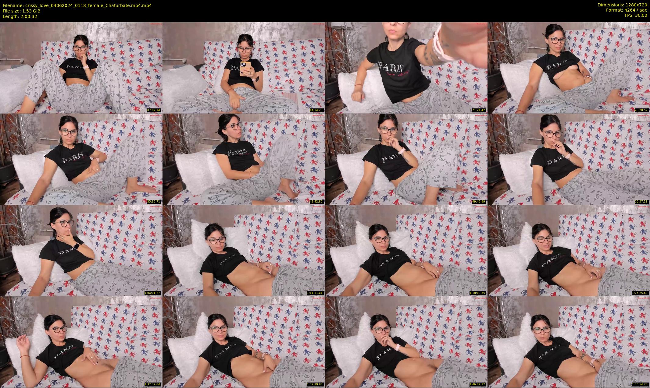 crissy_love — 121 minute Chaturbate female cam show recording, 720p, Jun 4, 2024