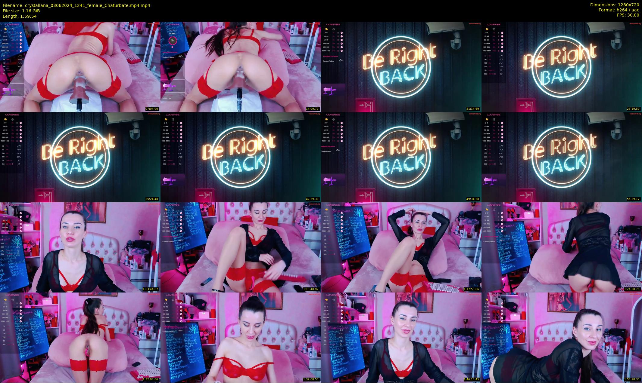 crystallana — 120 minute Chaturbate female cam show recording, 720p, Jun 3, 2024