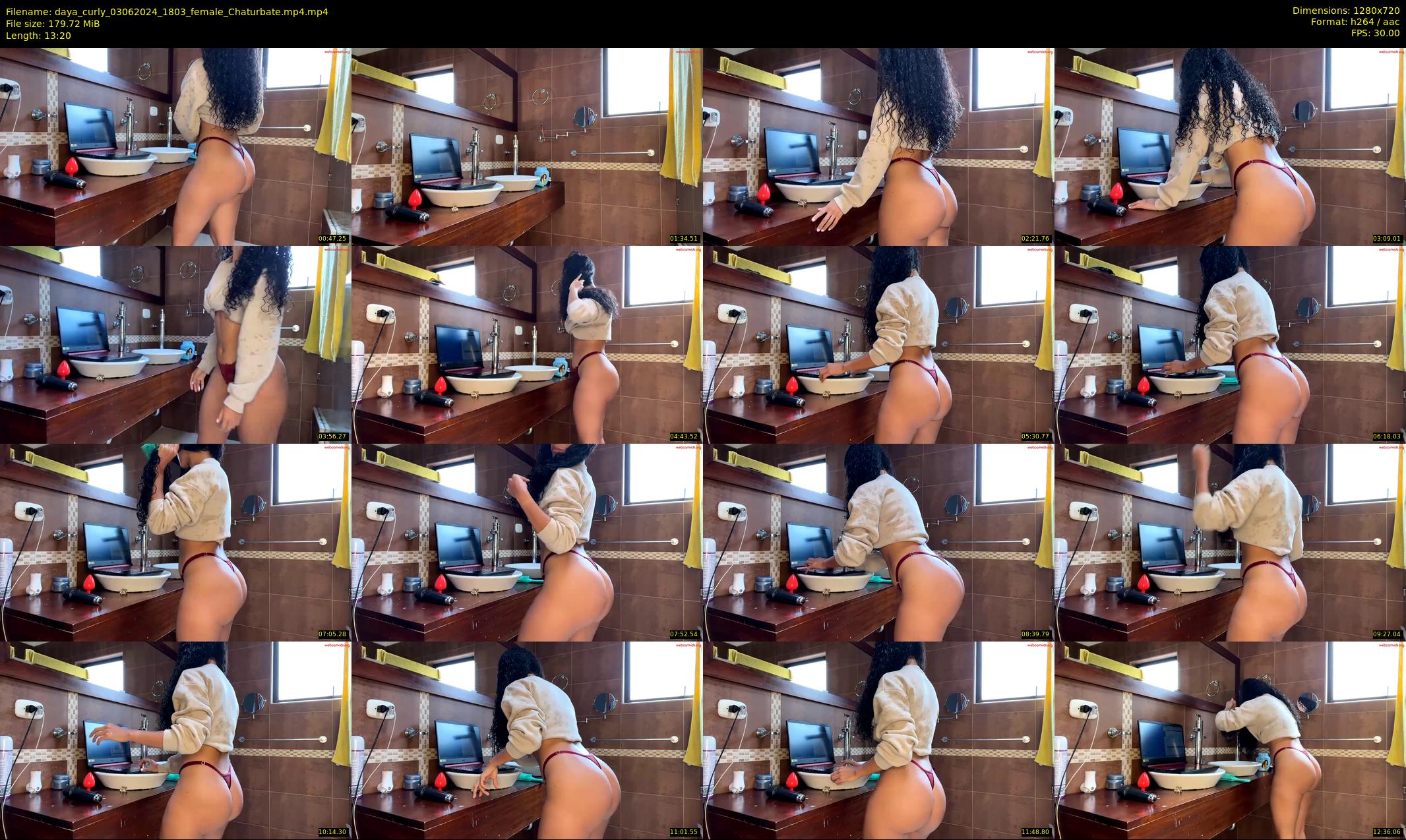 daya_curly — 14 minute Chaturbate female cam show recording, 720p, Jun 3, 2024