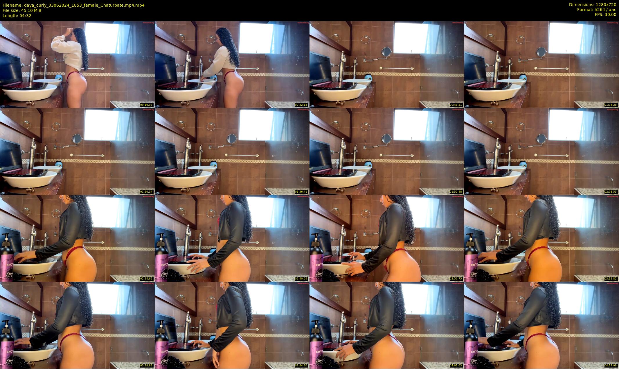 daya_curly — 5 minute Chaturbate female cam show recording, 720p, Jun 3, 2024