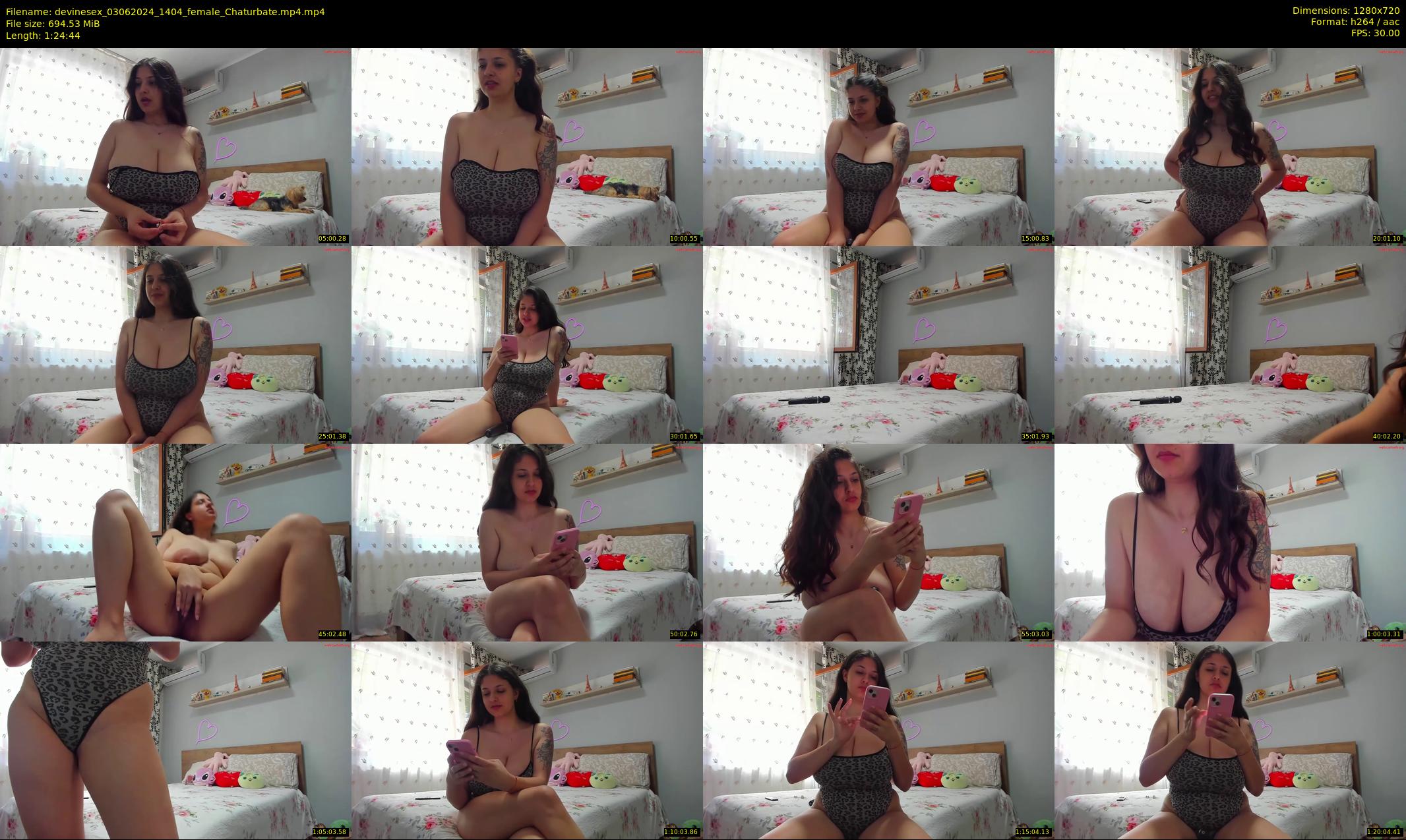devinesex — 85 minute Chaturbate female cam show recording, 720p, Jun 3, 2024