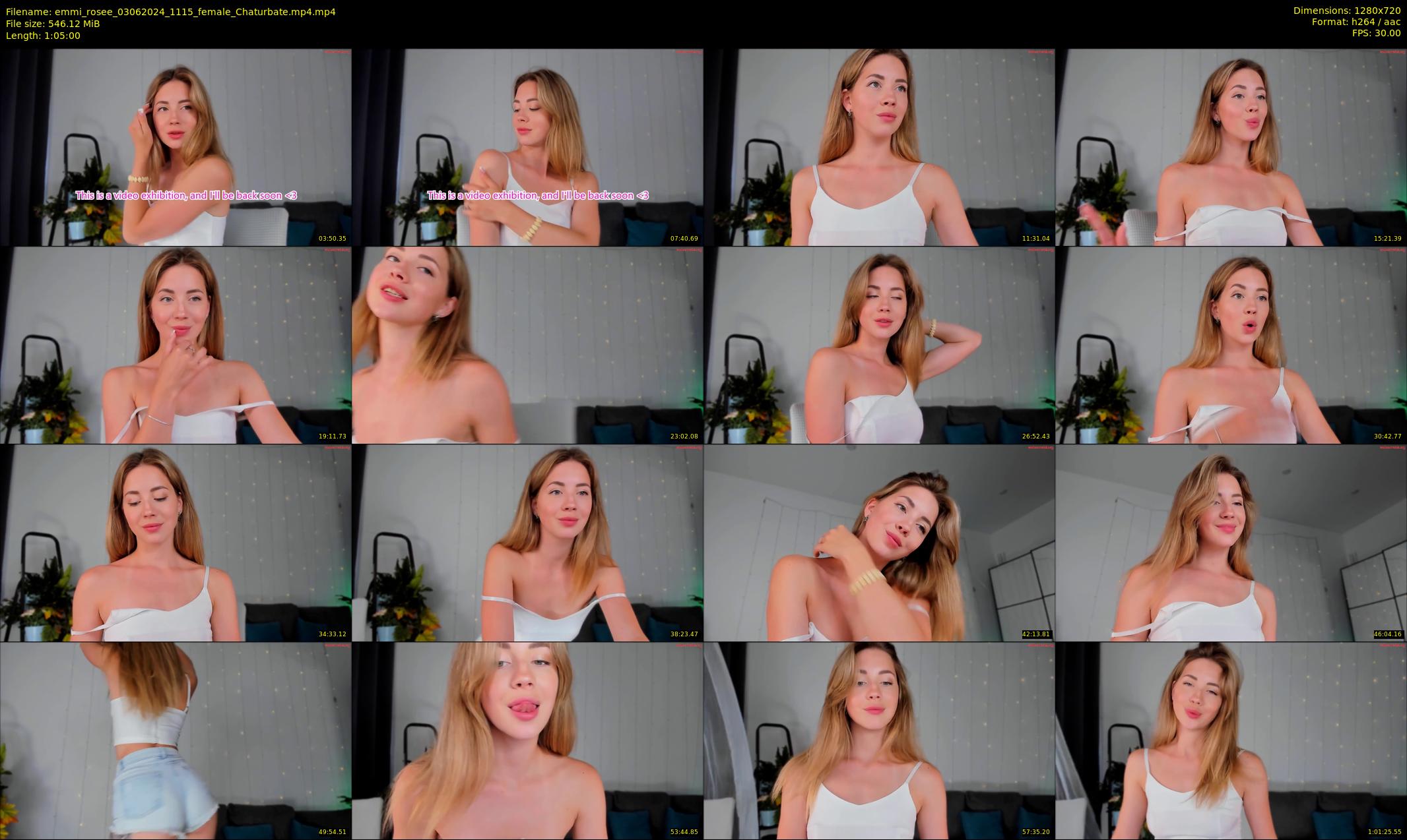 emmi_rosee — 65 minute Chaturbate female cam show recording, 720p, Jun 3, 2024