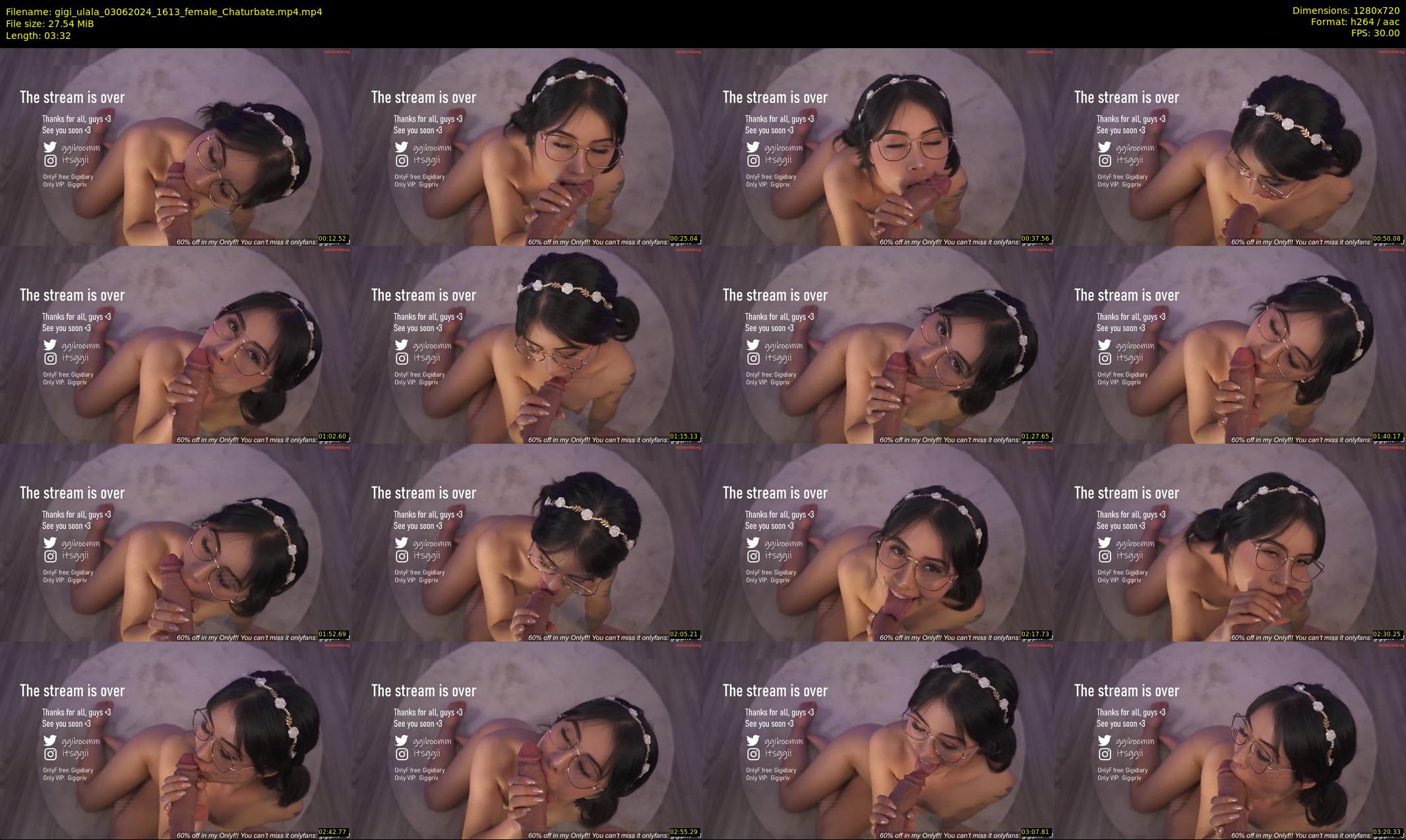 gigi_ulala — 4 minute Chaturbate female cam show recording, 720p, Jun 3, 2024