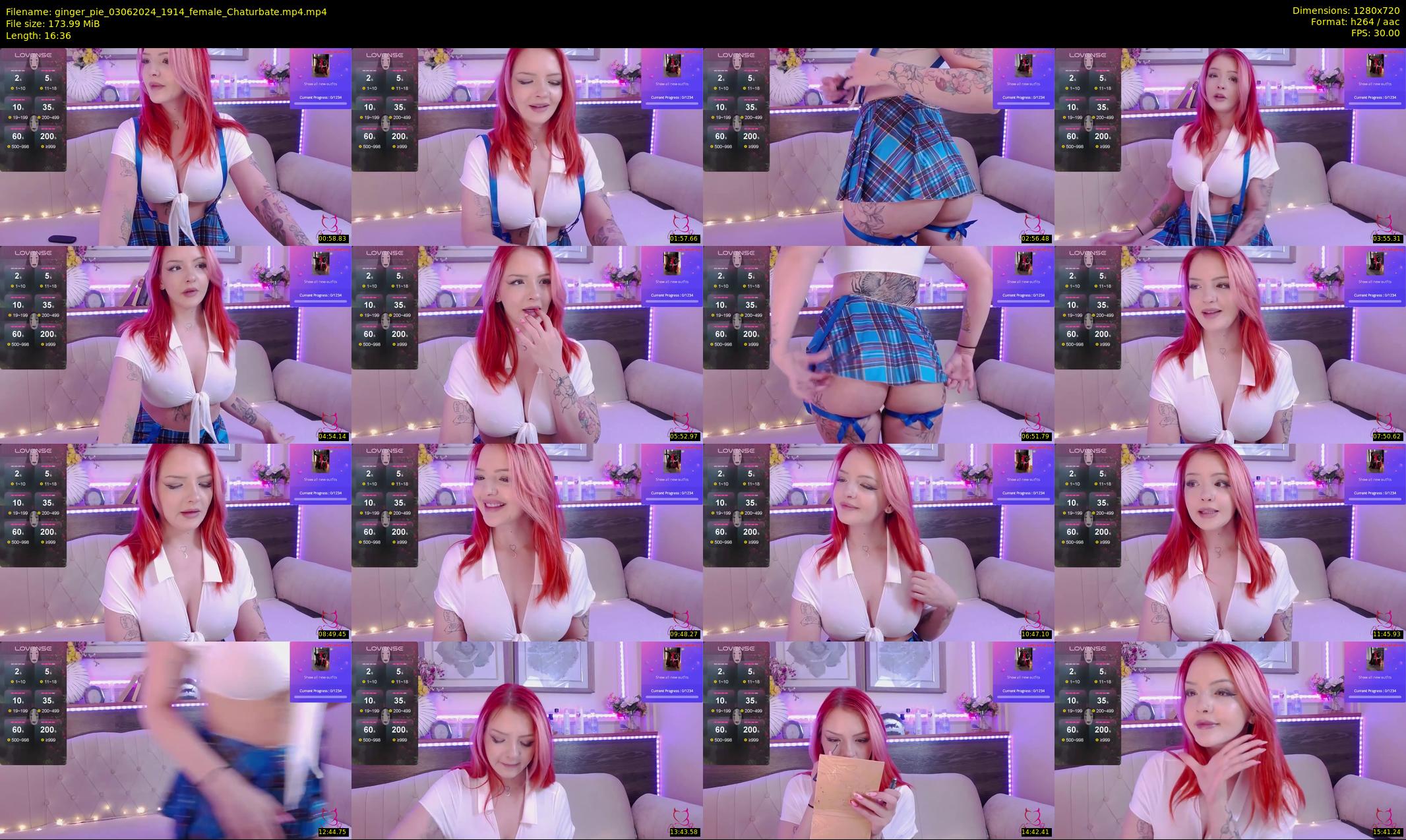 ginger_pie — 17 minute Chaturbate female cam show recording, 720p, Jun 3, 2024