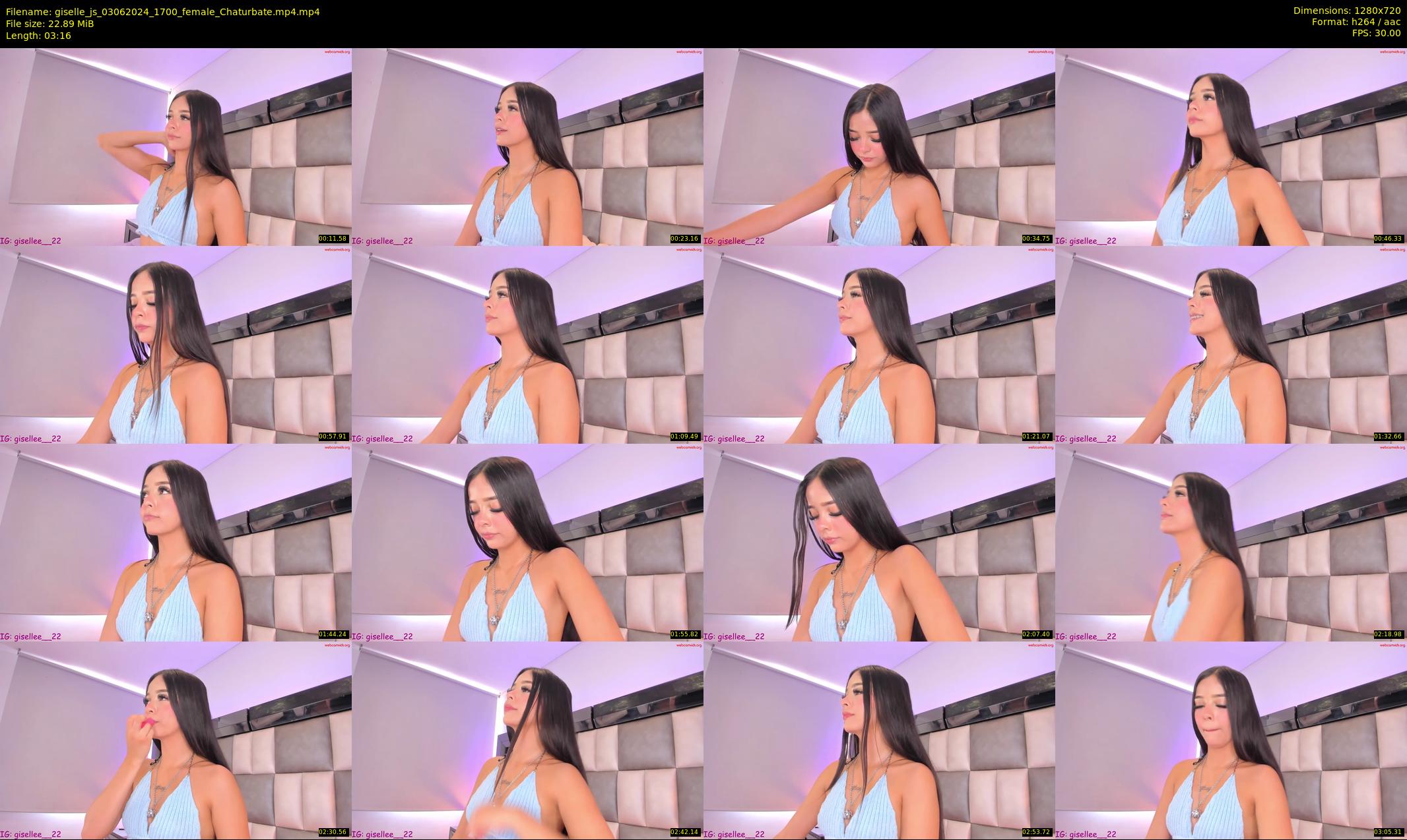 giselle_js — 4 minute Chaturbate female cam show recording, 720p, Jun 3, 2024