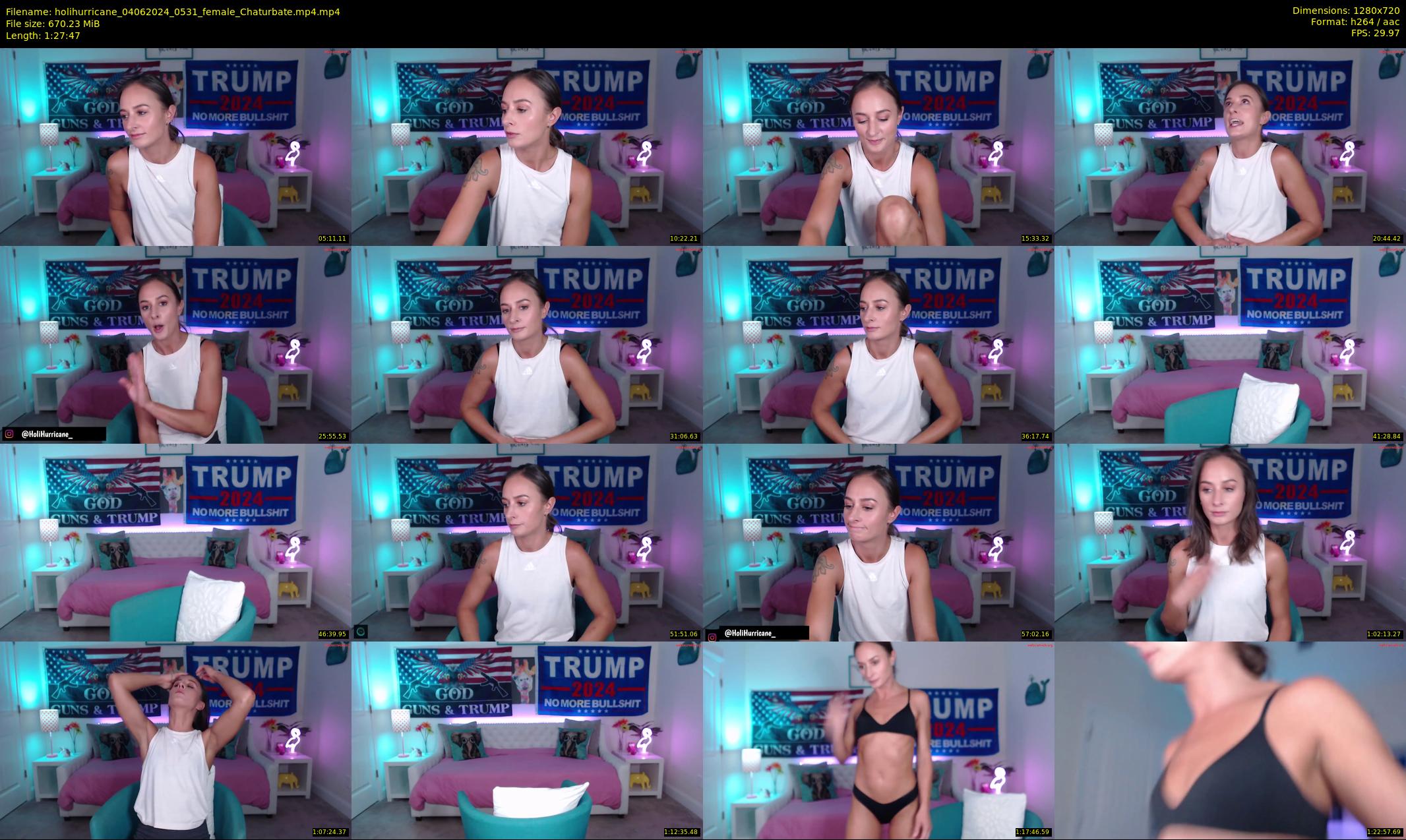 holihurricane — 88 minute Chaturbate female cam show recording, 720p, Jun 4, 2024