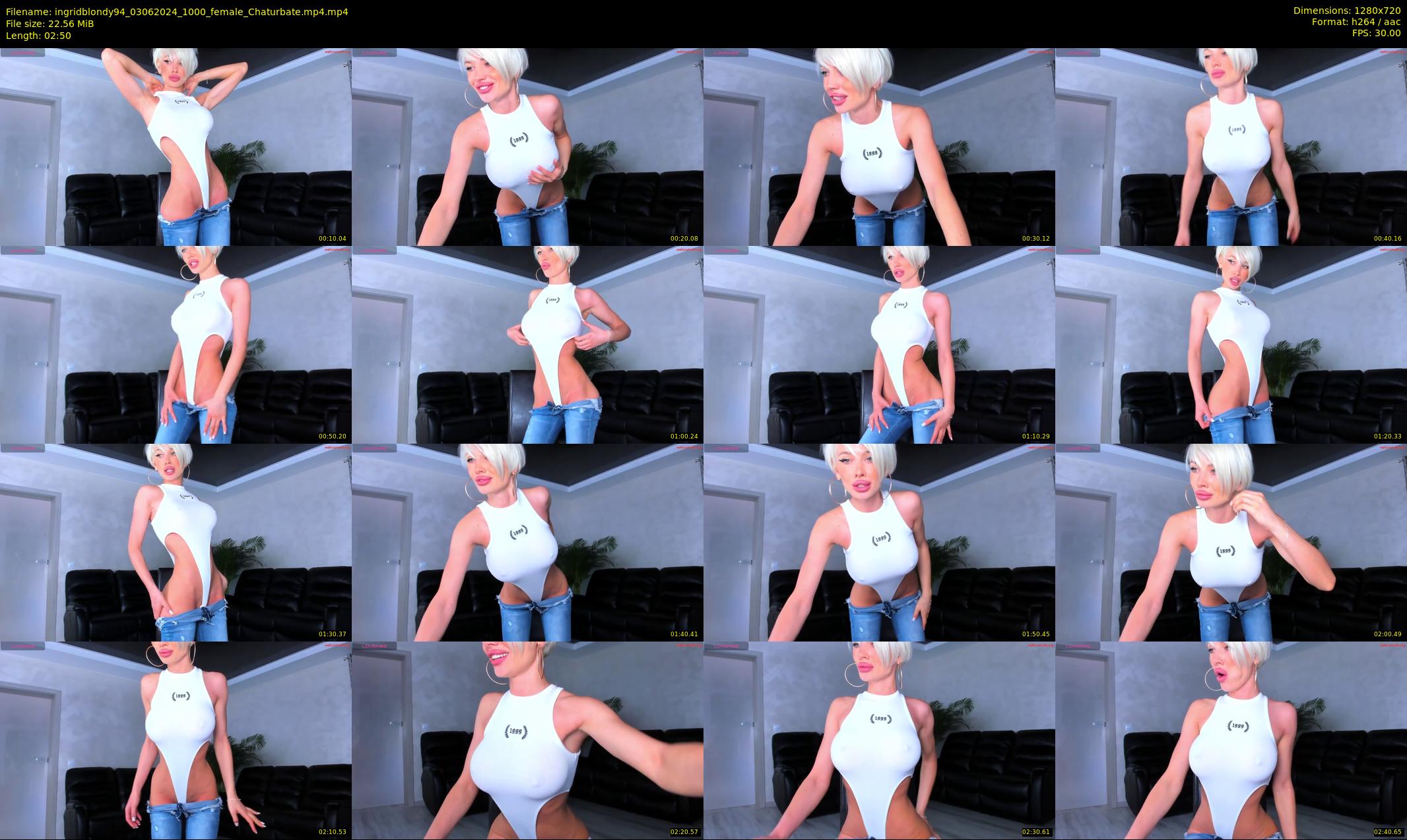 ingridblondy94 — 3 minute Chaturbate female cam show recording, 720p, Jun 3, 2024
