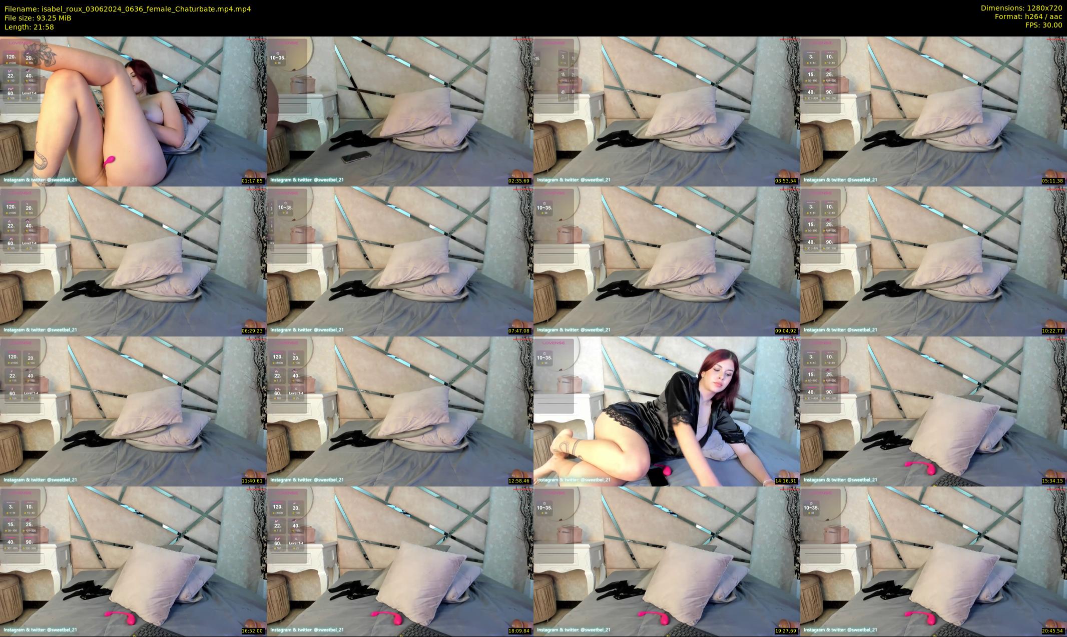 isabel_roux — 22 minute Chaturbate female cam show recording, 720p, Jun 3, 2024