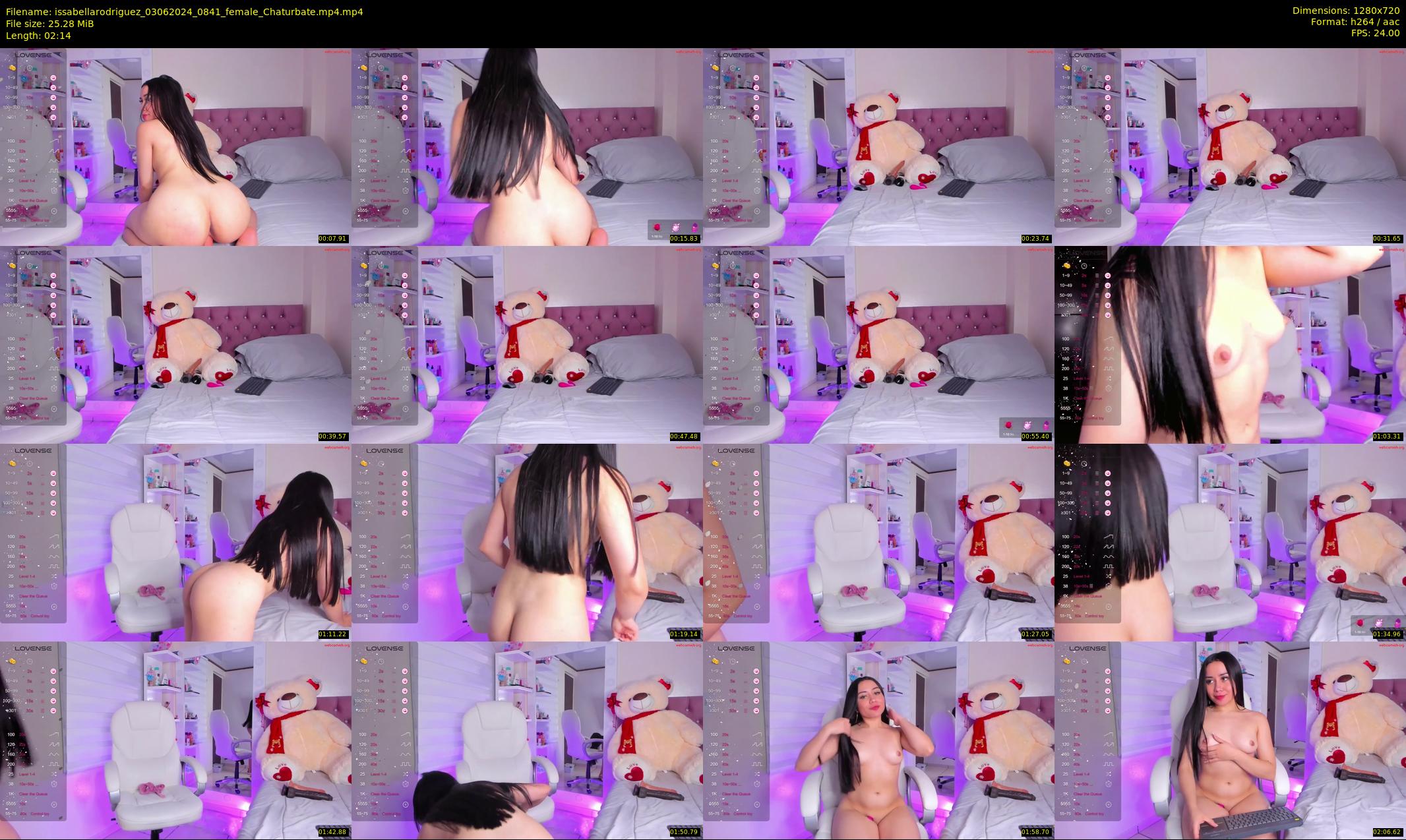 issabellarodriguez — 3 minute Chaturbate female cam show recording, 720p, Jun 3, 2024