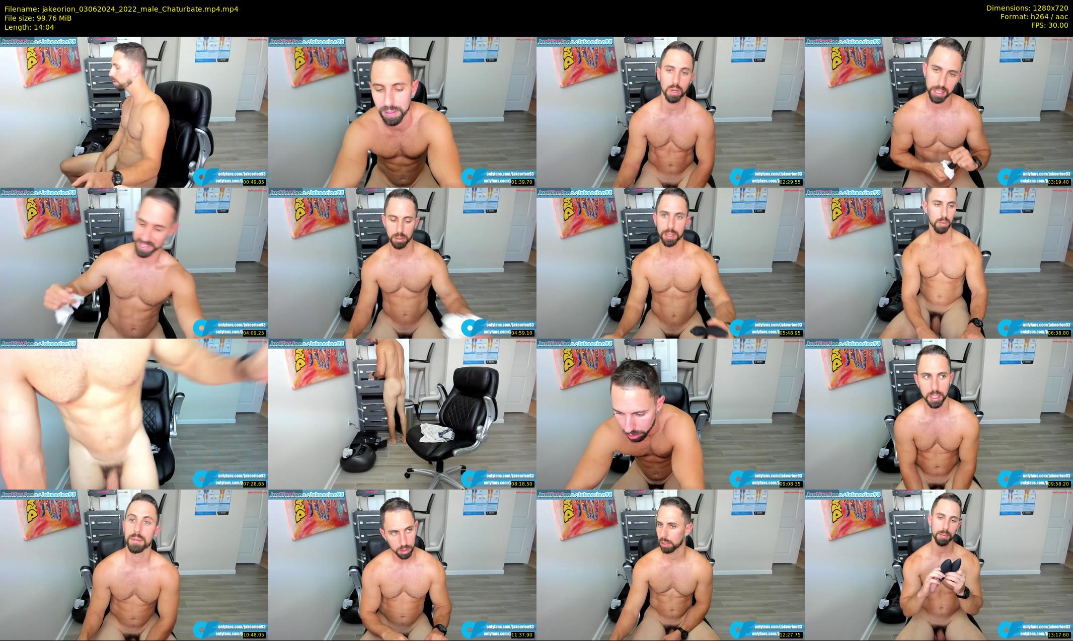 jakeorion — 15 minute Chaturbate male cam show recording, 720p, Jun 3, 2024