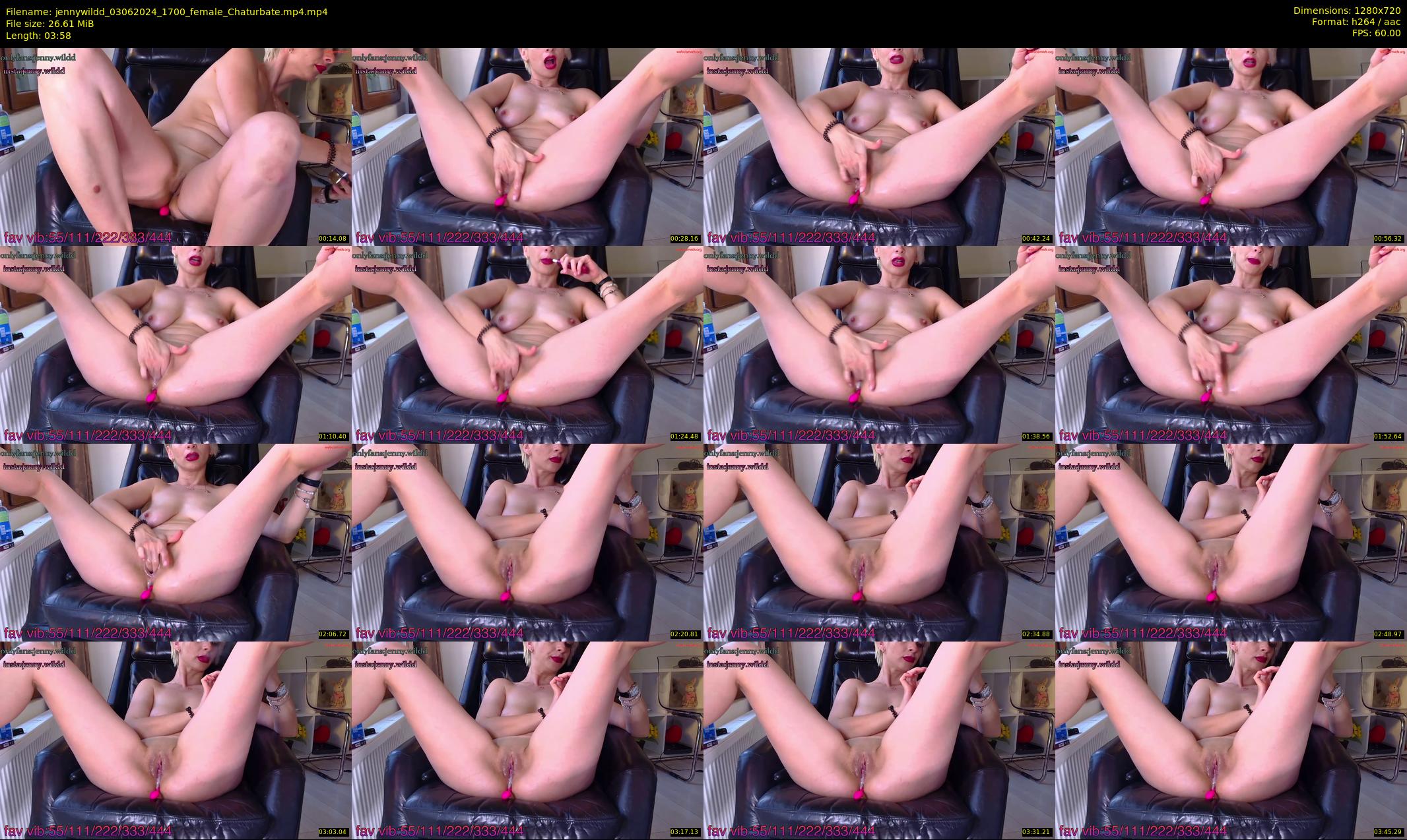 jennywildd — 4 minute Chaturbate female cam show recording, 720p, Jun 3, 2024
