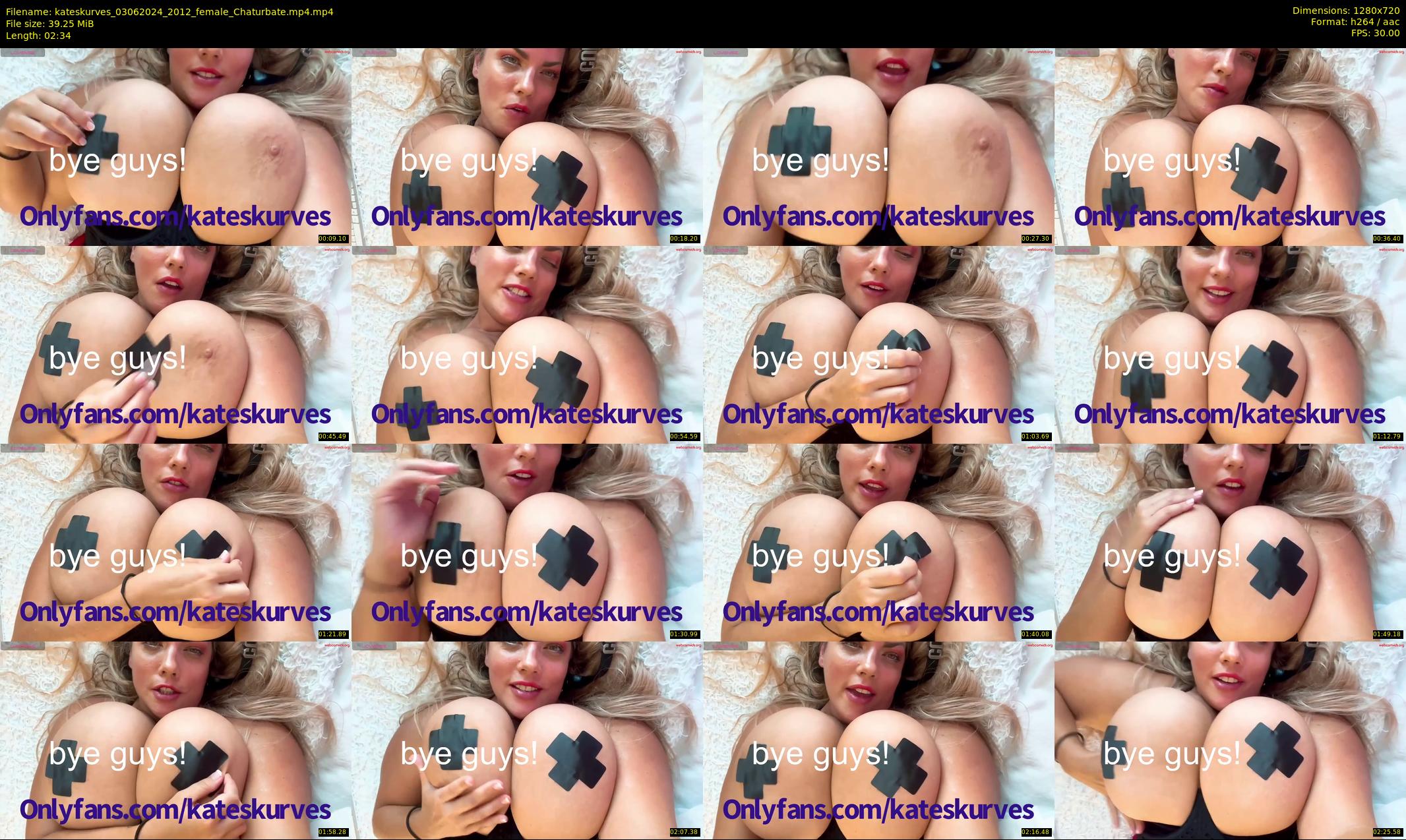 kateskurves — 3 minute Chaturbate female cam show recording, 720p, Jun 3, 2024