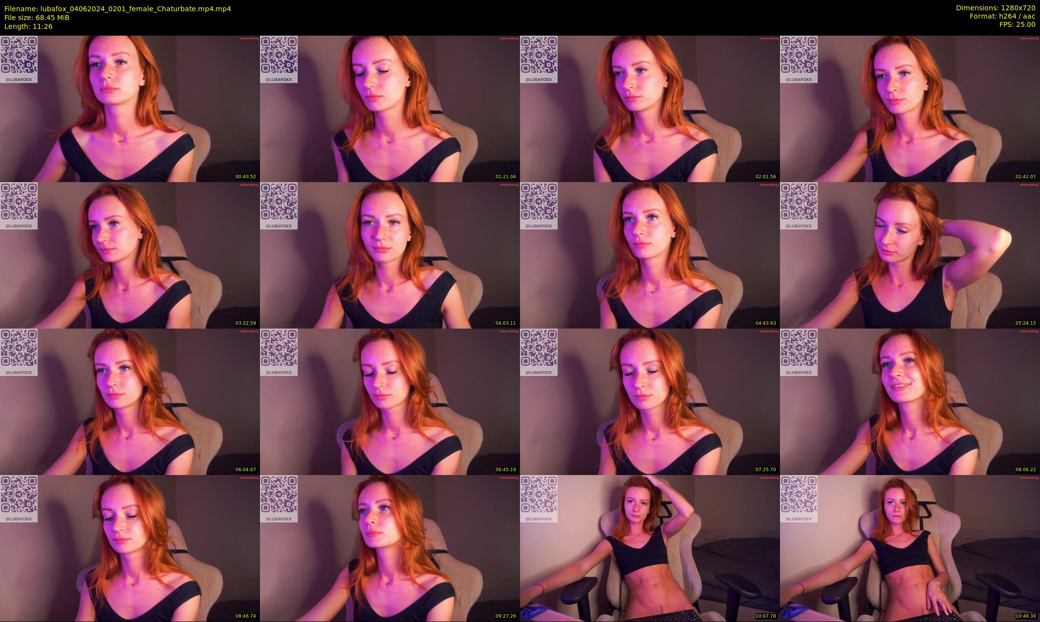 lubafox — 12 minute Chaturbate female cam show recording, 720p, Jun 4, 2024