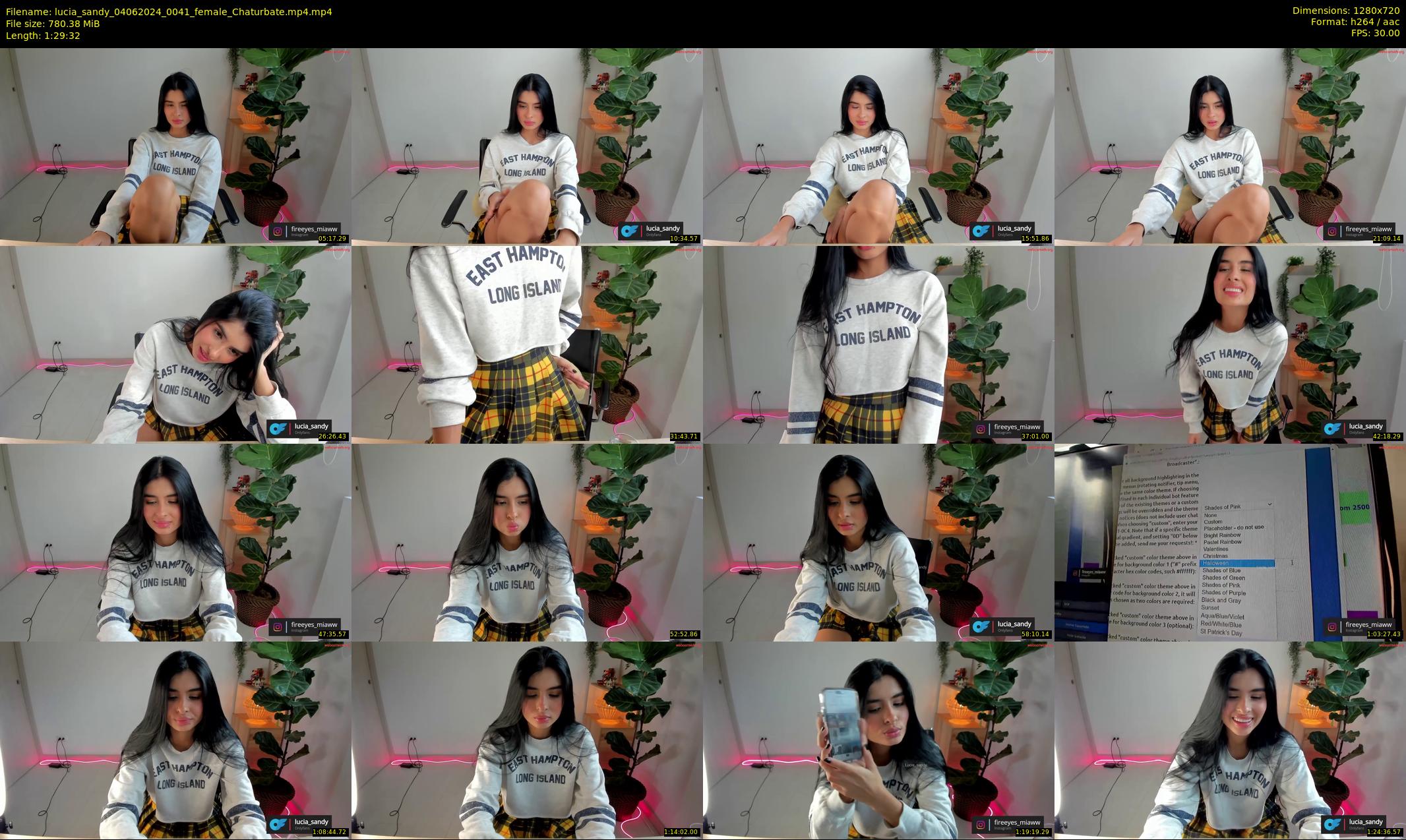 lucia_sandy — 90 minute Chaturbate female cam show recording, 720p, Jun 4, 2024