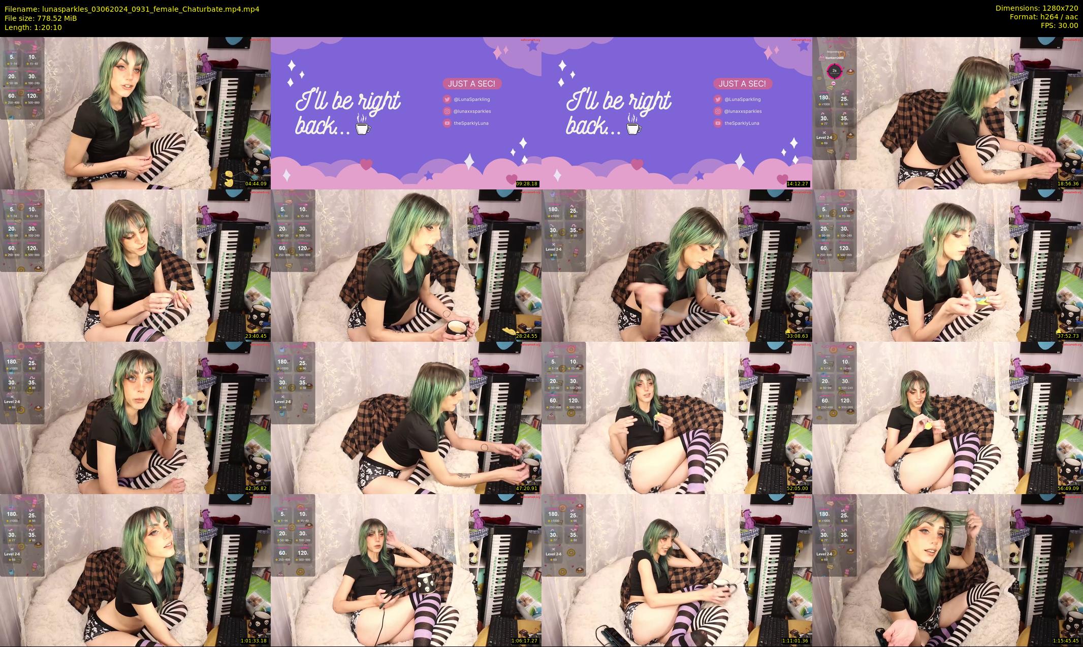 lunasparkles — 81 minute Chaturbate female cam show recording, 720p, Jun 3, 2024
