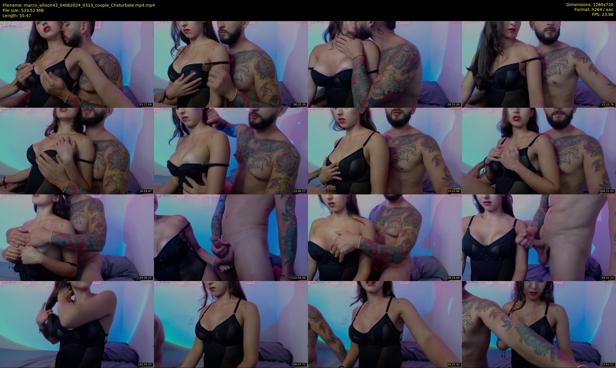 marco_allison43 — 56 minute Chaturbate couple cam show recording, 720p, Jun 4, 2024