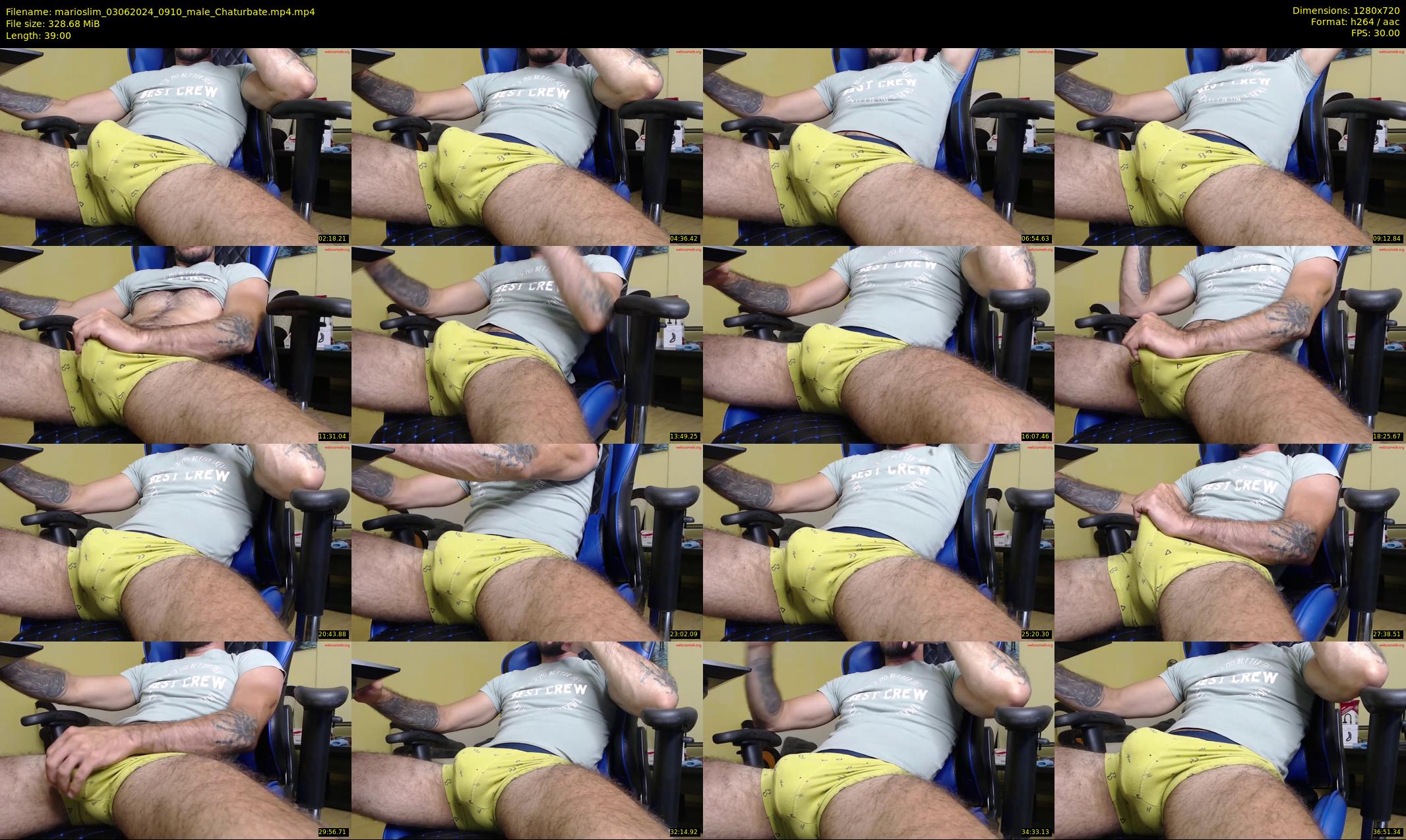 marioslim — 39 minute Chaturbate male cam show recording, 720p, Jun 3, 2024