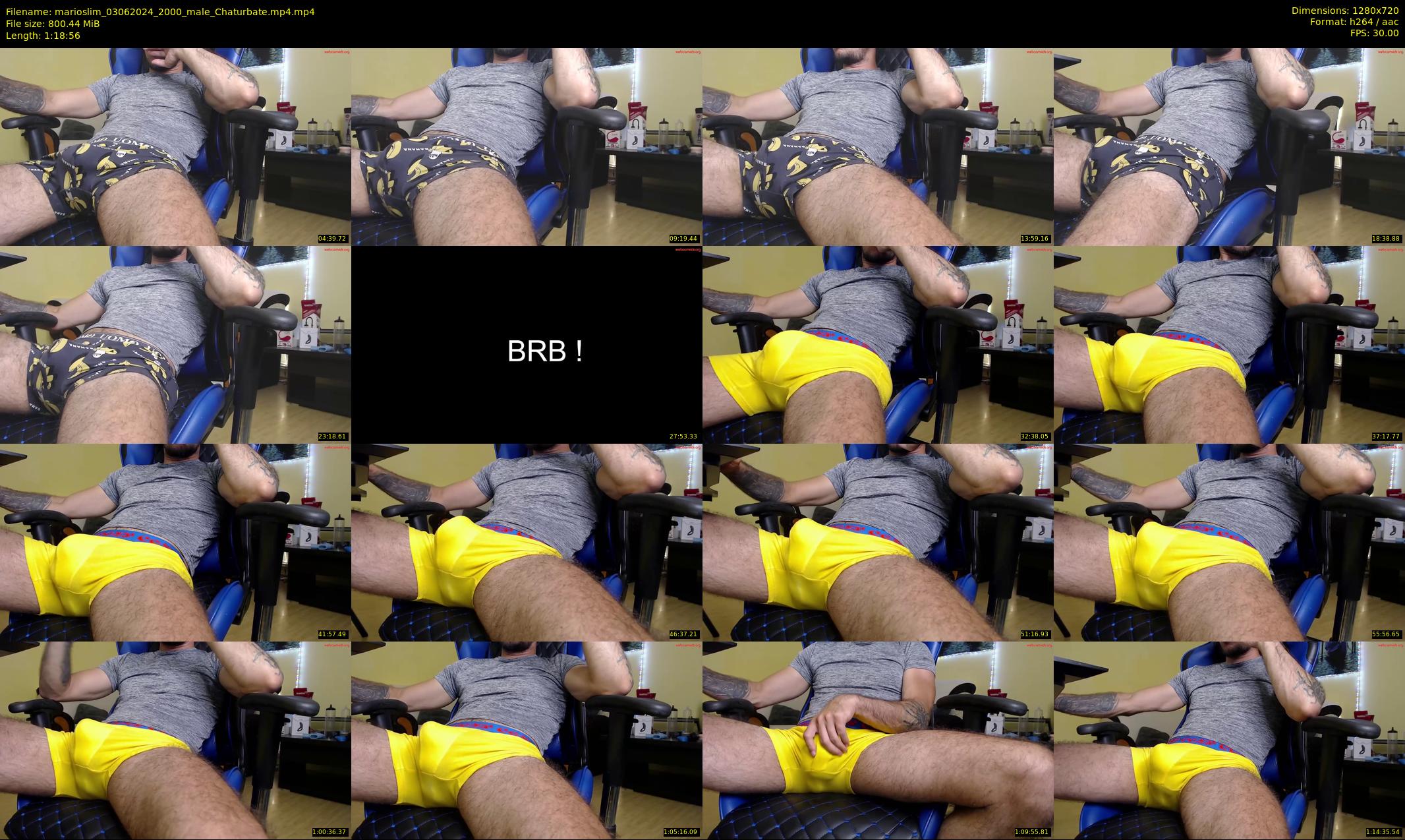 marioslim — 79 minute Chaturbate male cam show recording, 720p, Jun 3, 2024