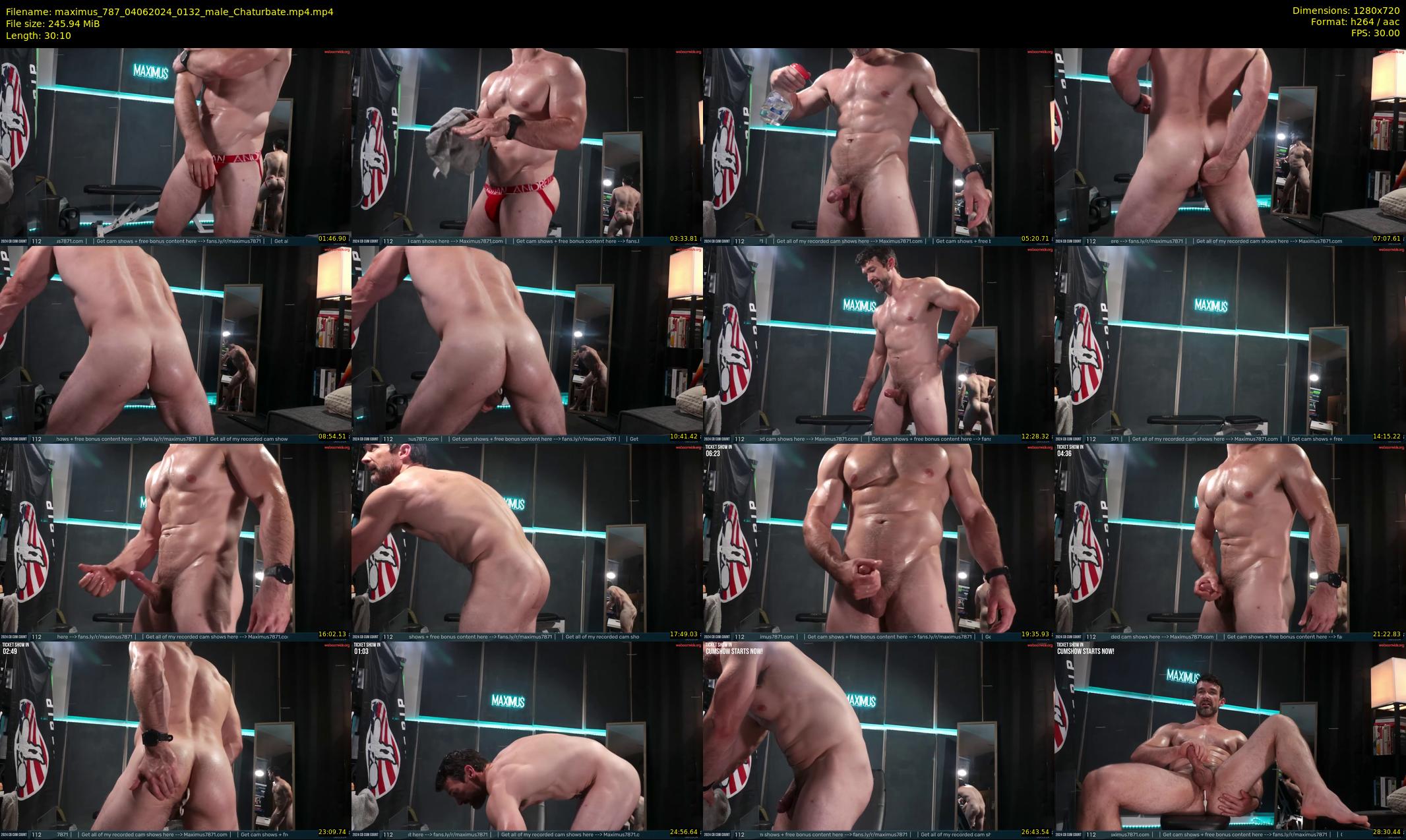 maximus_787 — 31 minute Chaturbate male cam show recording, 720p, Jun 4, 2024