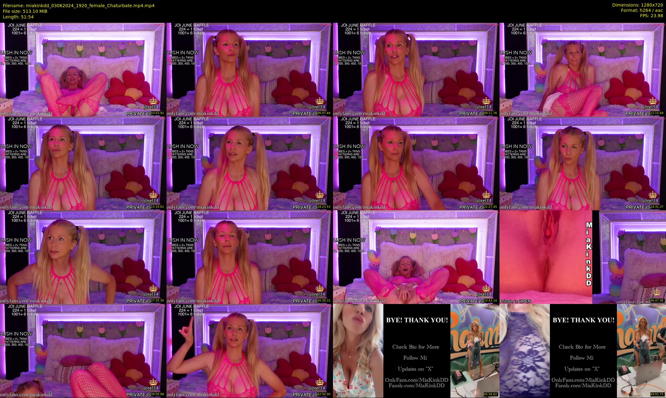 miakinkdd — 52 minute Chaturbate female cam show recording, 720p, Jun 3, 2024