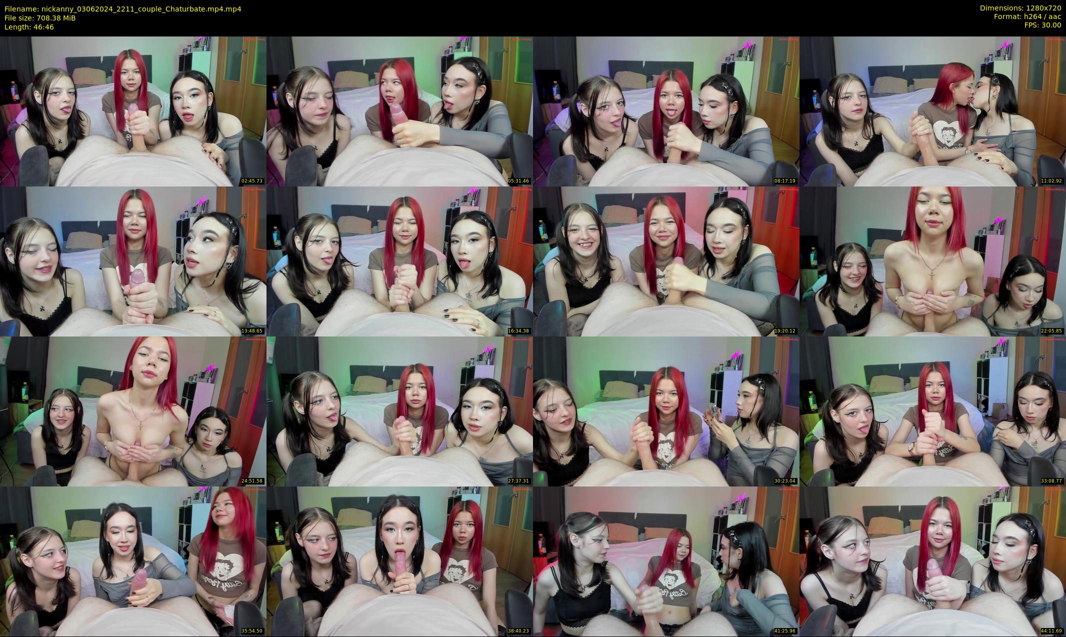 nickanny — 47 minute Chaturbate couple cam show recording, 720p, Jun 3, 2024