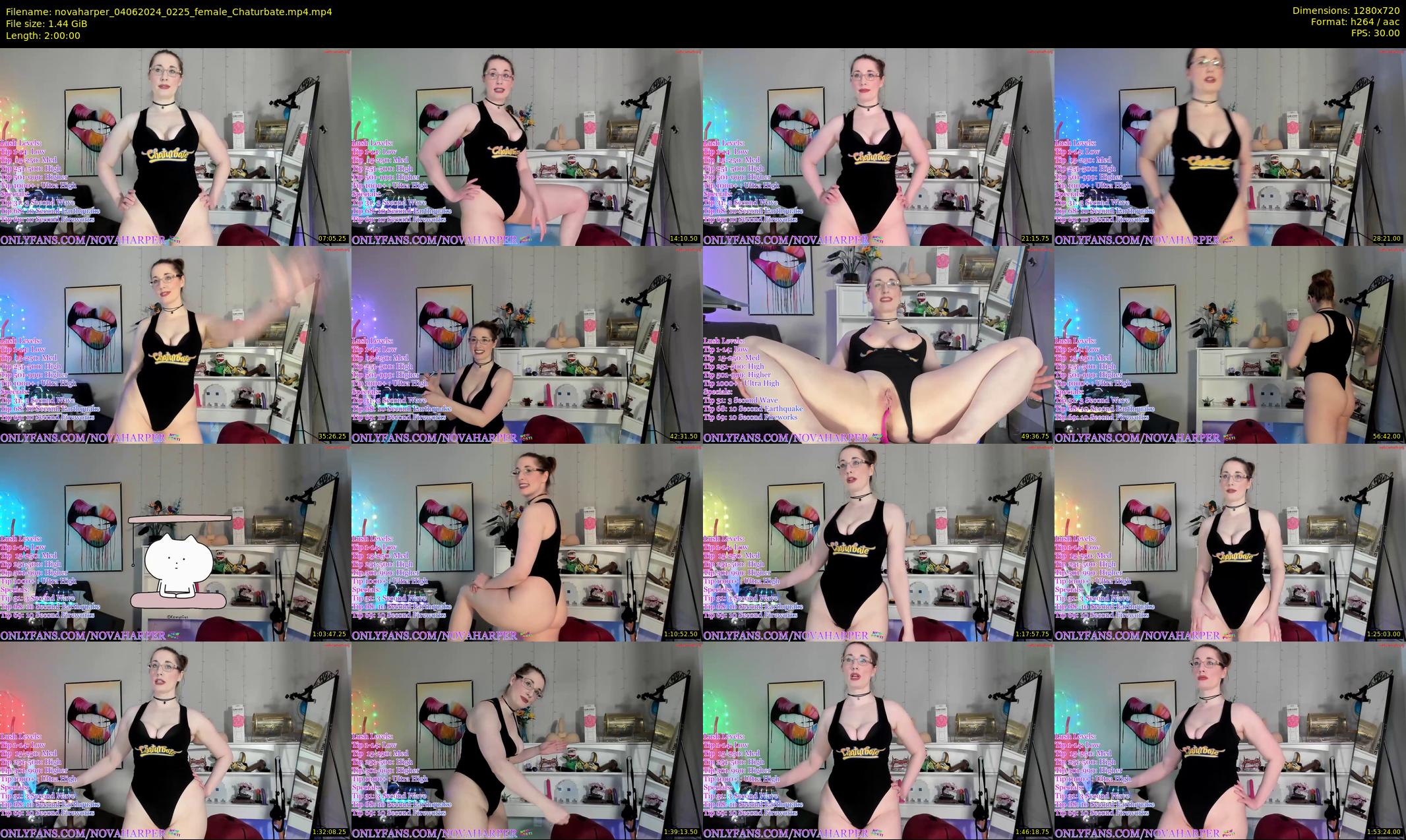 novaharper — 120 minute Chaturbate female cam show recording, 720p, Jun 4, 2024