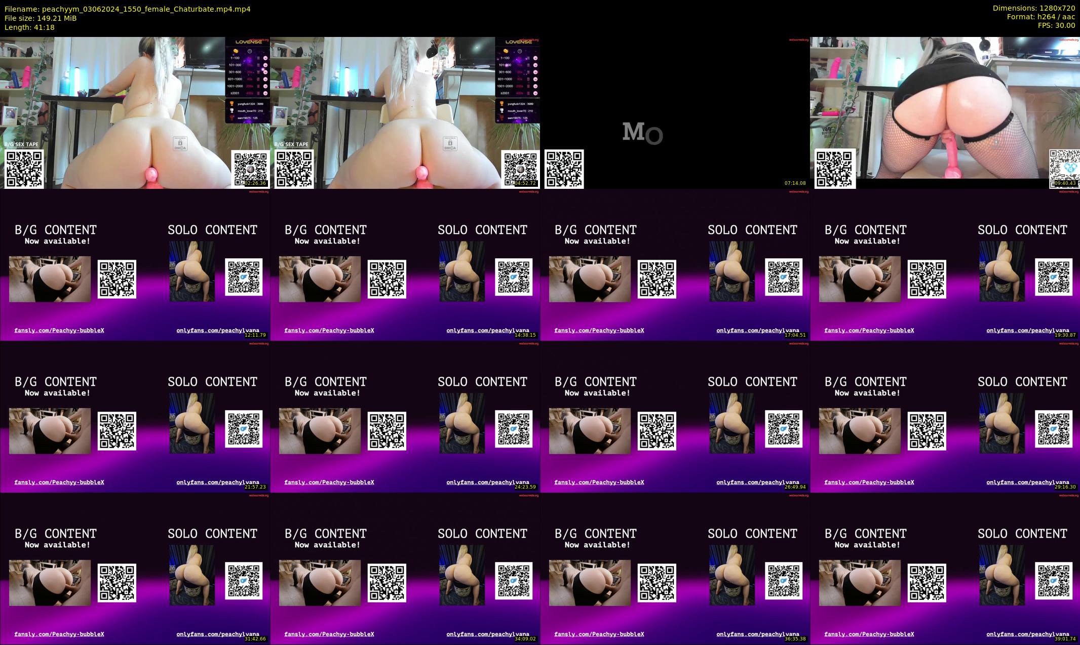 peachyym — 42 minute Chaturbate female cam show recording, 720p, Jun 3, 2024