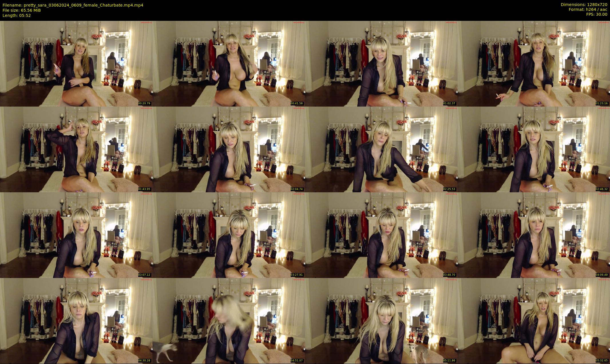 pretty_sara — 6 minute Chaturbate female cam show recording, 720p, Jun 3, 2024