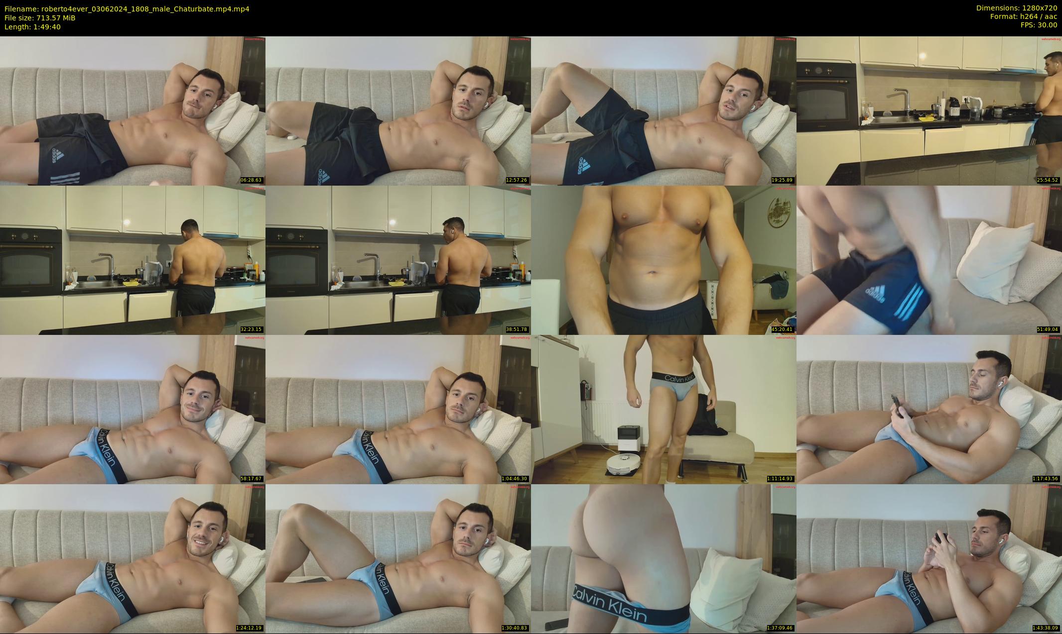 roberto4ever — 110 minute Chaturbate male cam show recording, 720p, Jun 3, 2024