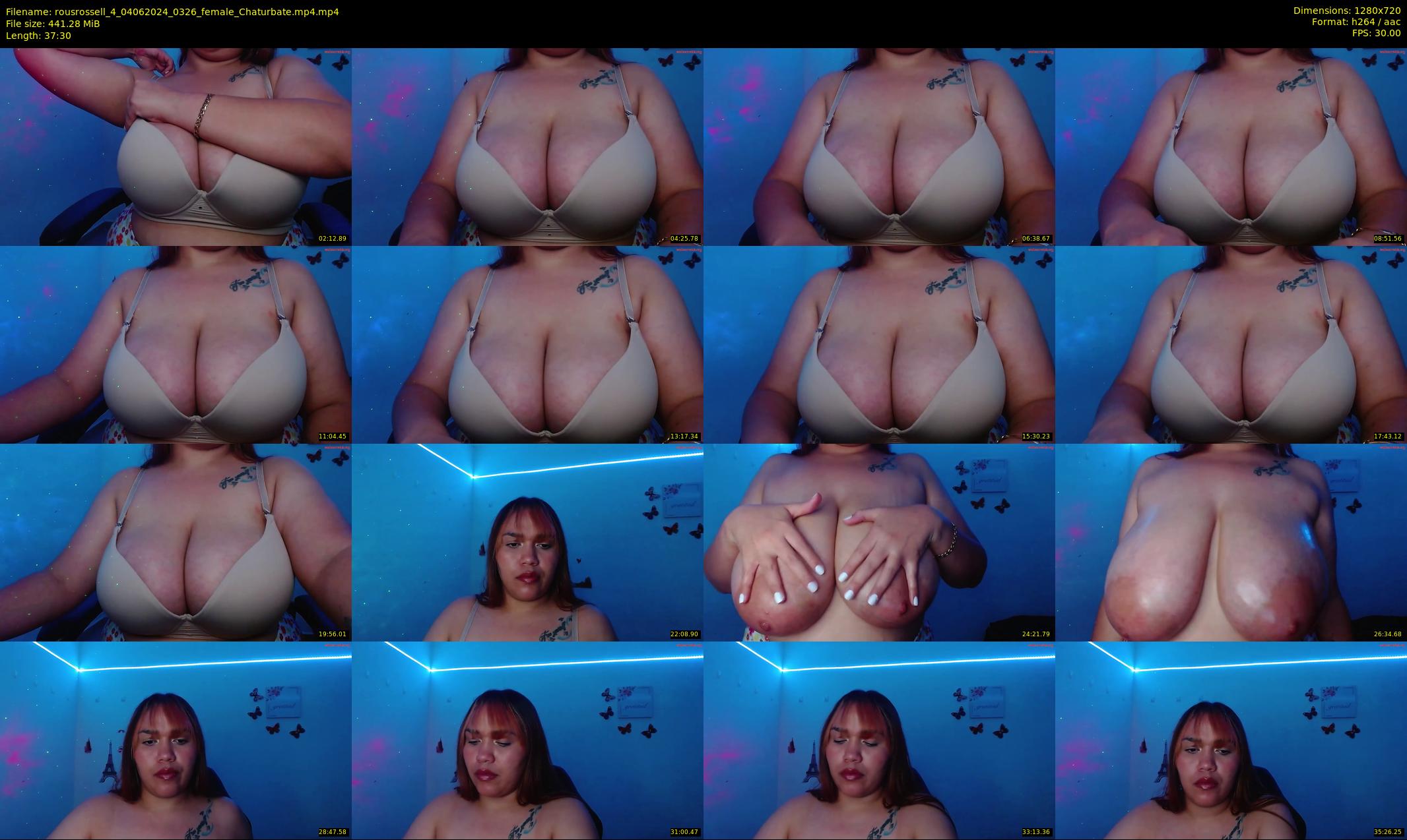 rousrossell_4 — 38 minute Chaturbate female cam show recording, 720p, Jun 4, 2024
