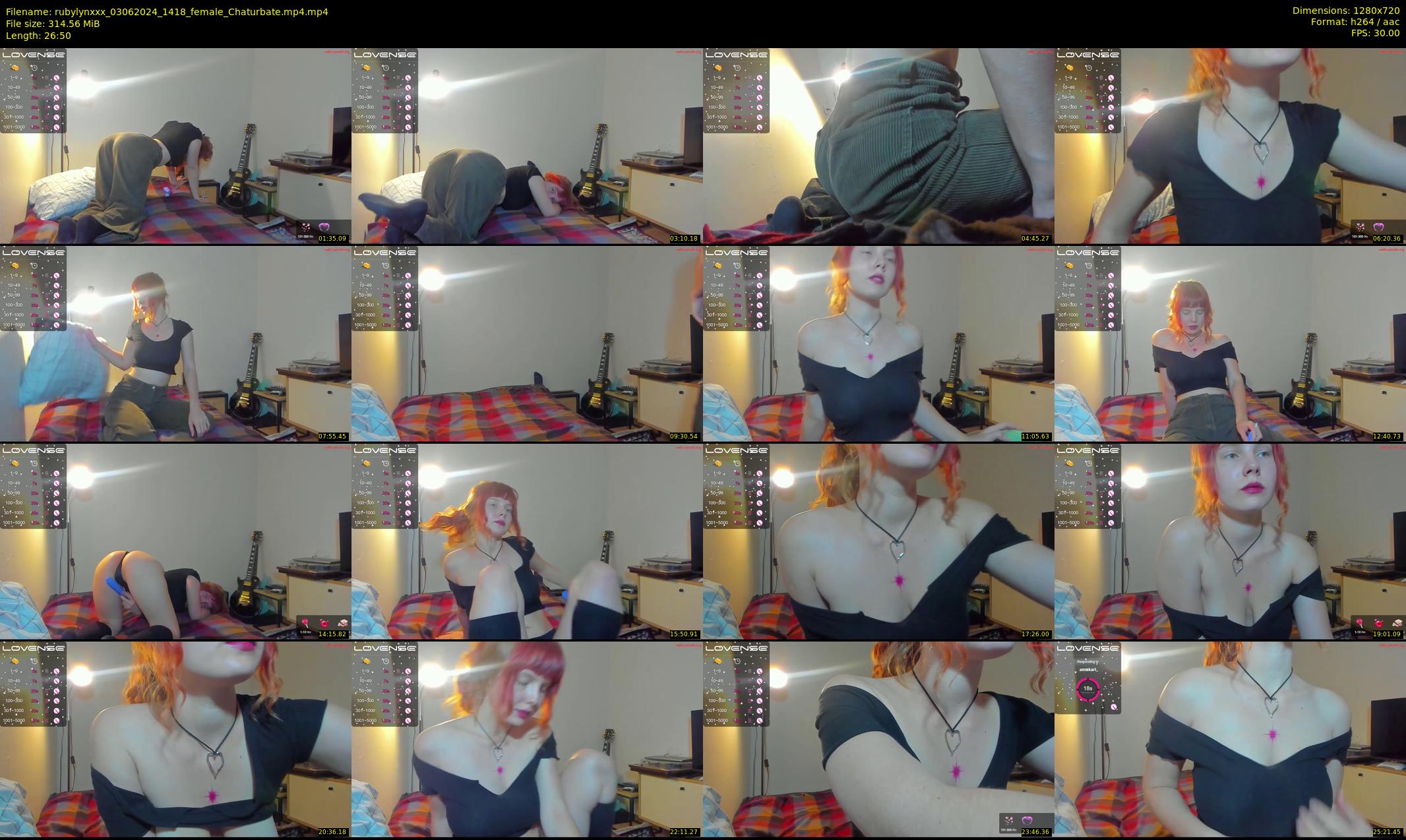 rubylynxxx — 27 minute Chaturbate female cam show recording, 720p, Jun 3, 2024