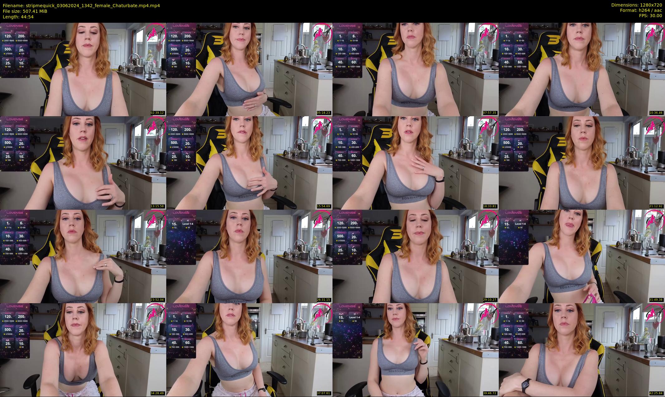 stripmequick — 45 minute Chaturbate female cam show recording, 720p, Jun 3, 2024