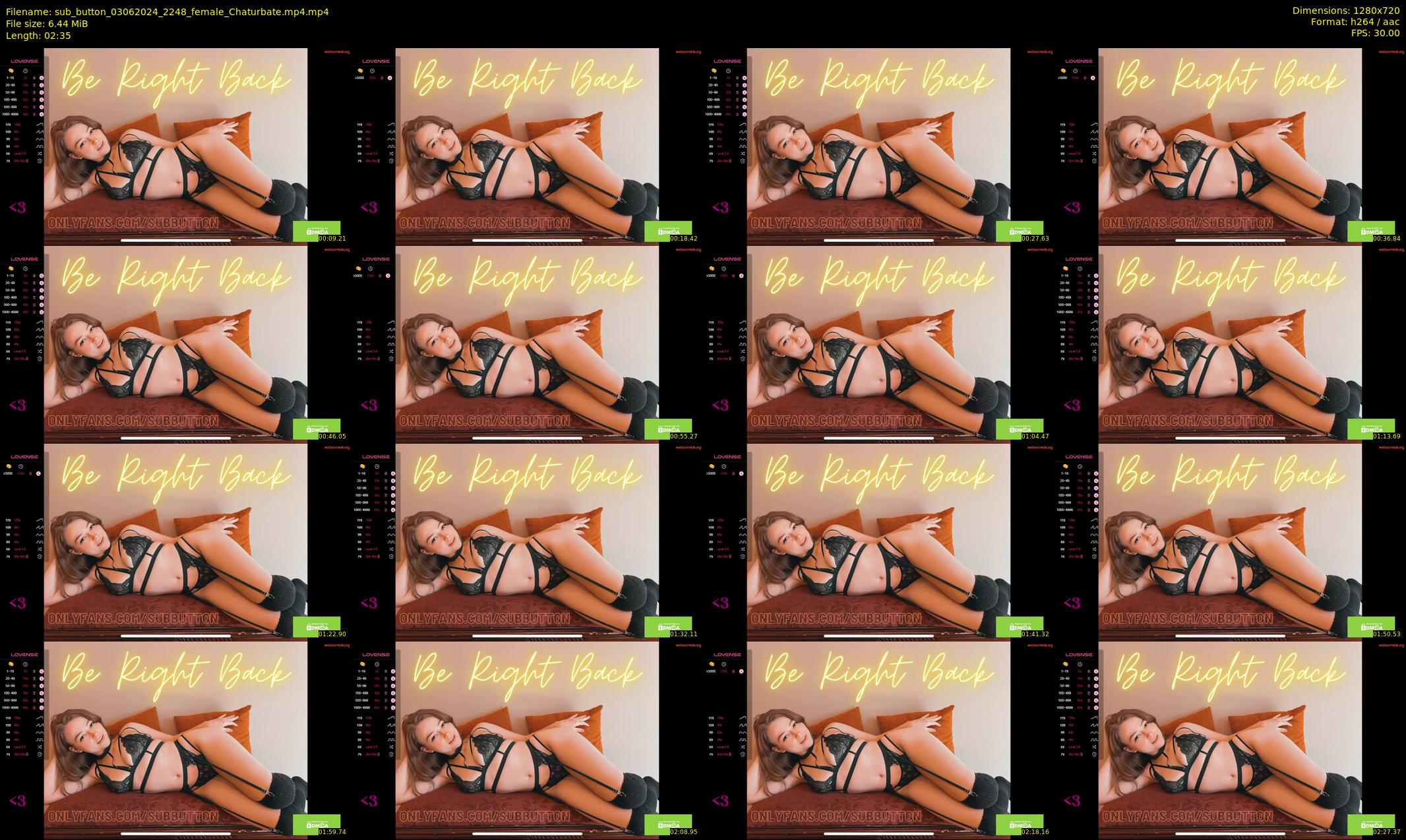 sub_button — 3 minute Chaturbate female cam show recording, 720p, Jun 3, 2024